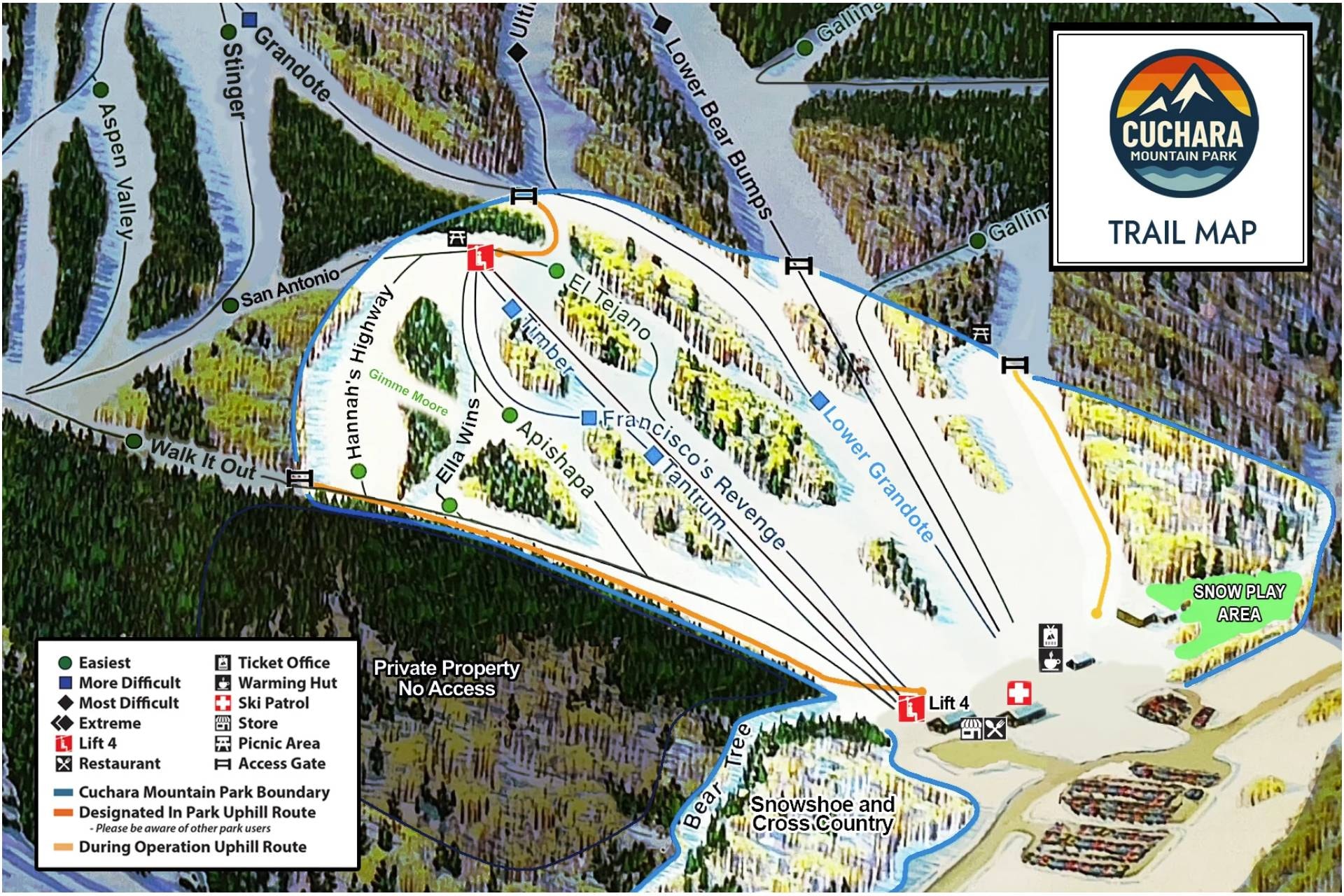 Cuchara Mountain Park trail map
