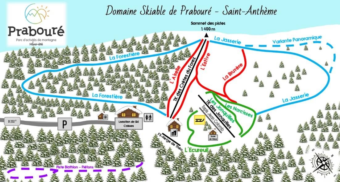 Prabouré – Saint-Anthème trail map