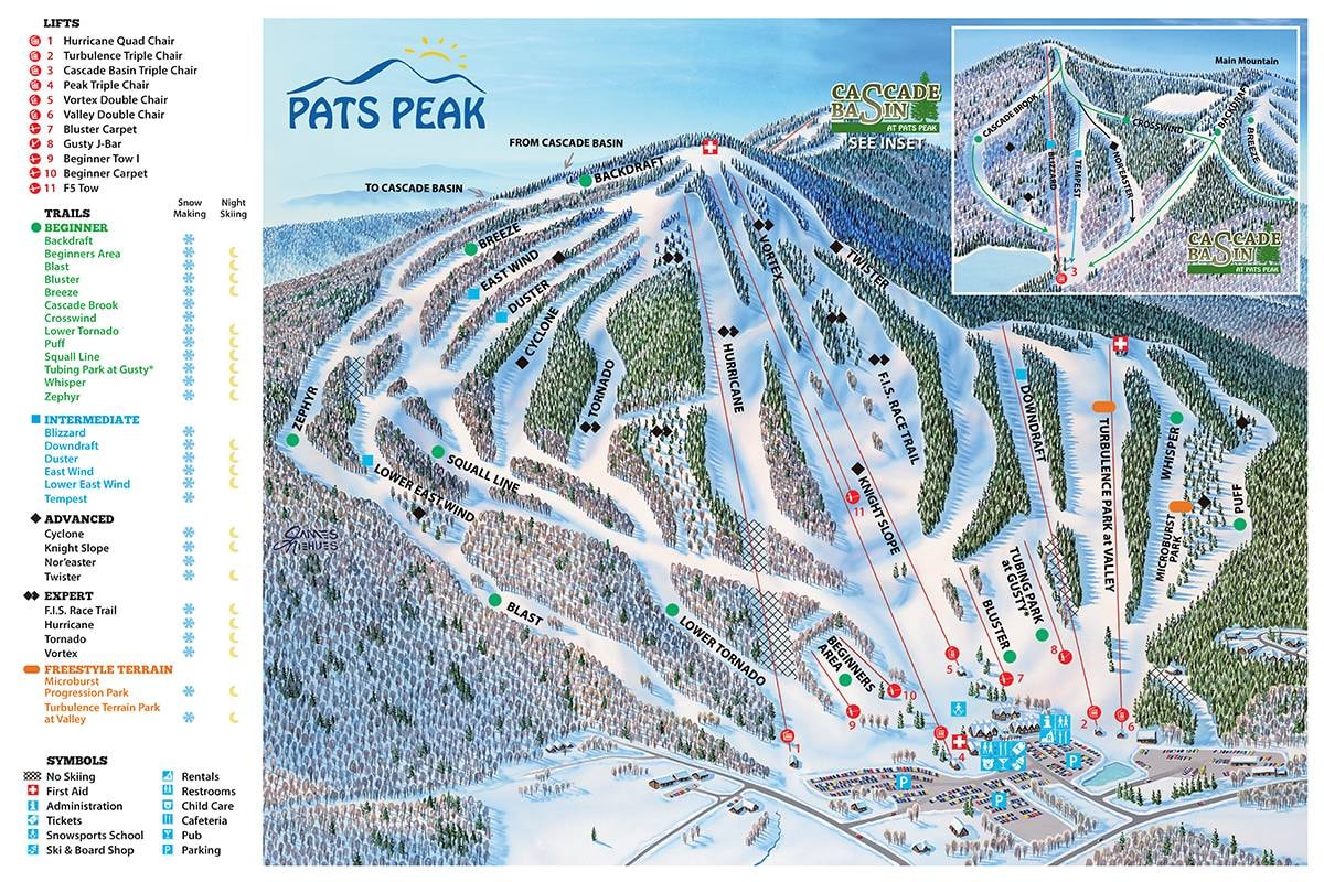 Pats Peak trail map