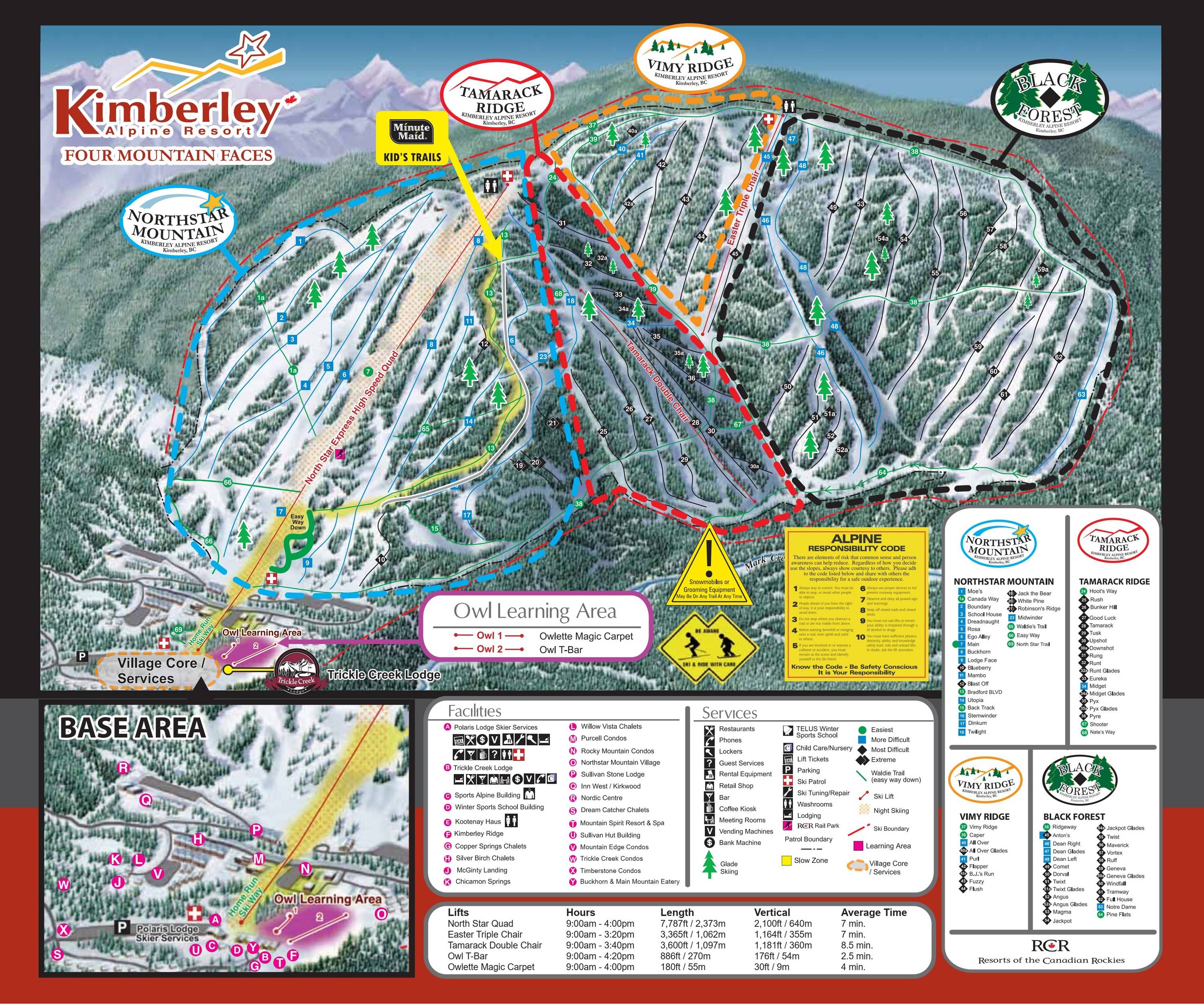 Kimberley trail map