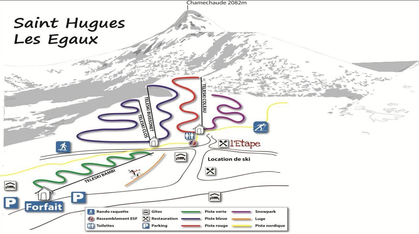 Les Égaux trail map