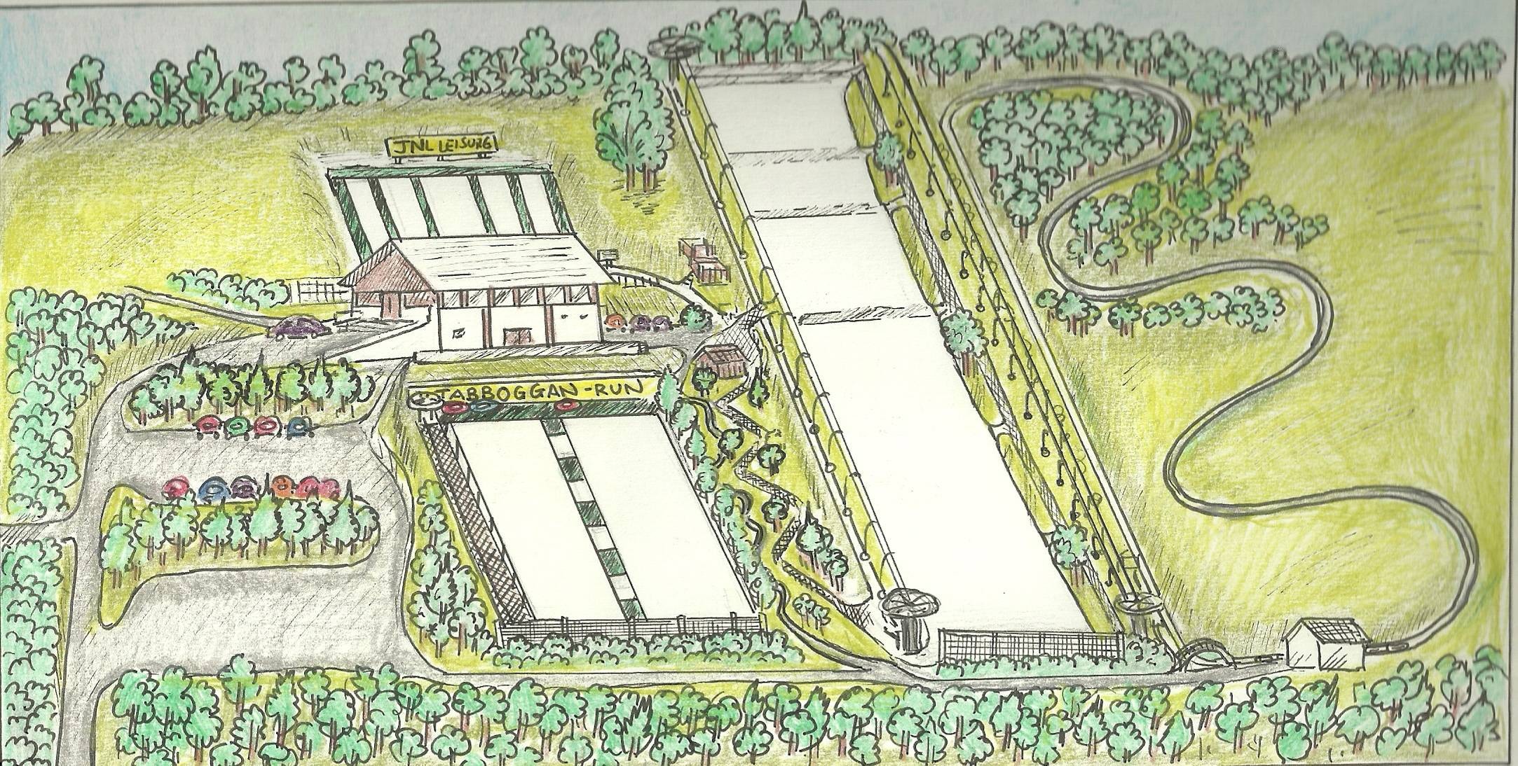 Dry slopes Plymouth Ski Centre trail map