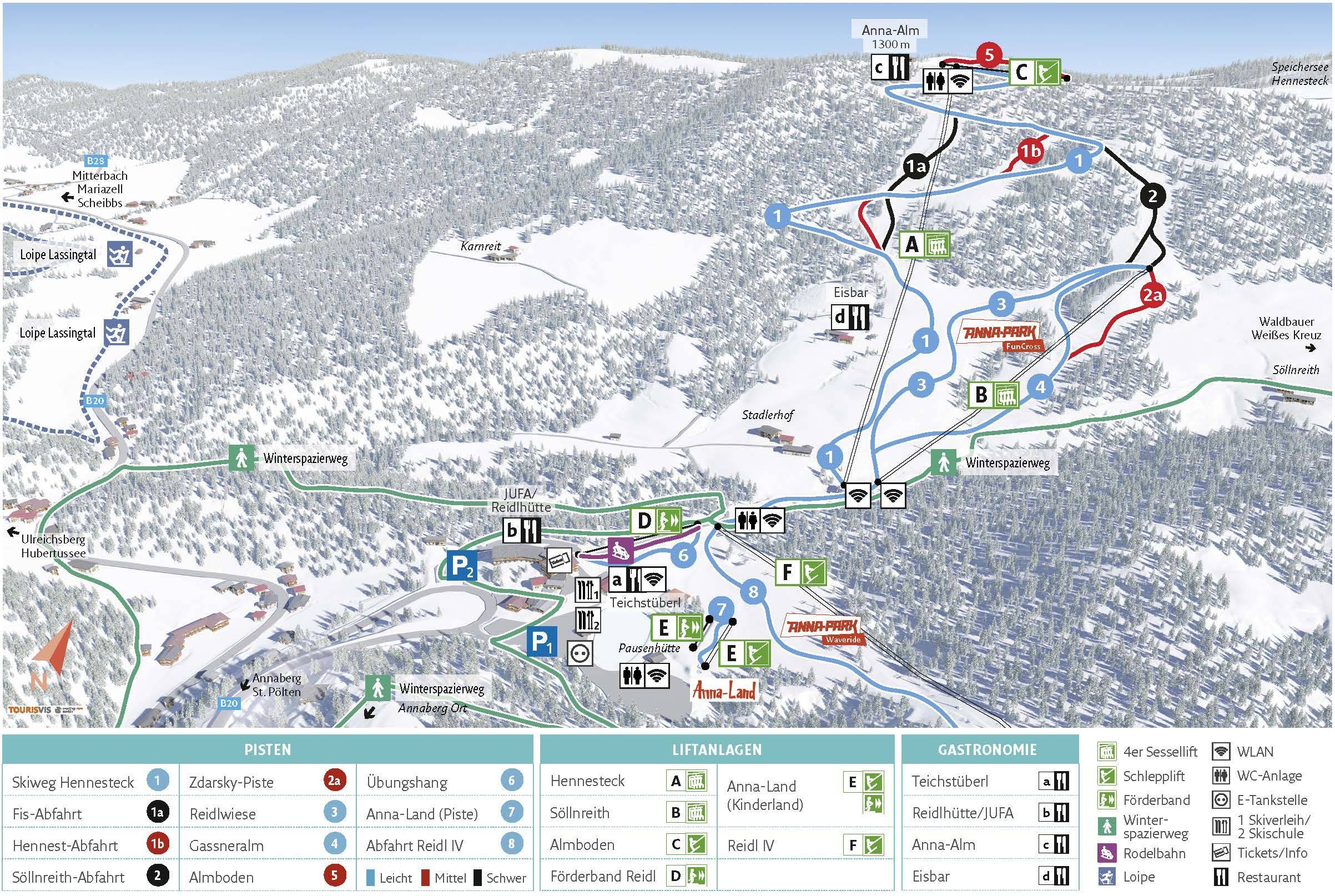 Annaberg trail map