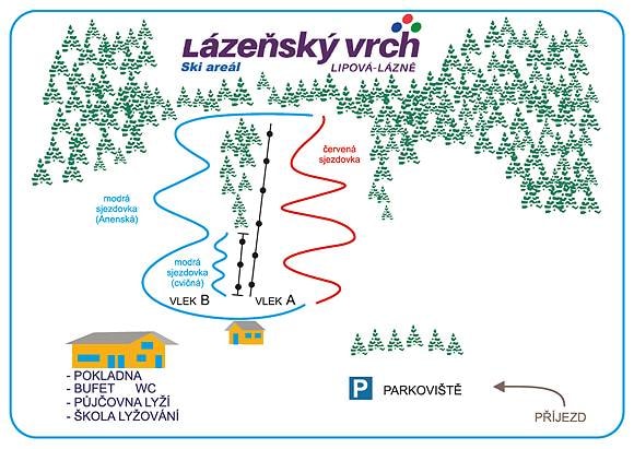 Lázeňský vrch – Lipová Lázně trail map