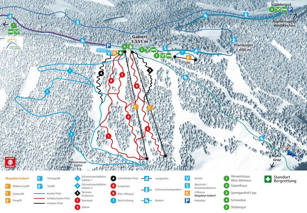 Gaberl/Plankogel – Salla (Maria Lankowitz) trail map