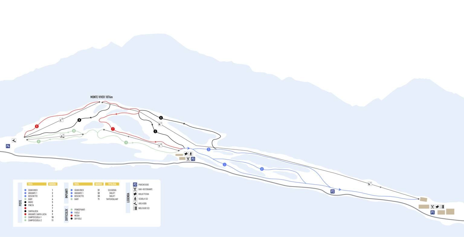 Entracque trail map