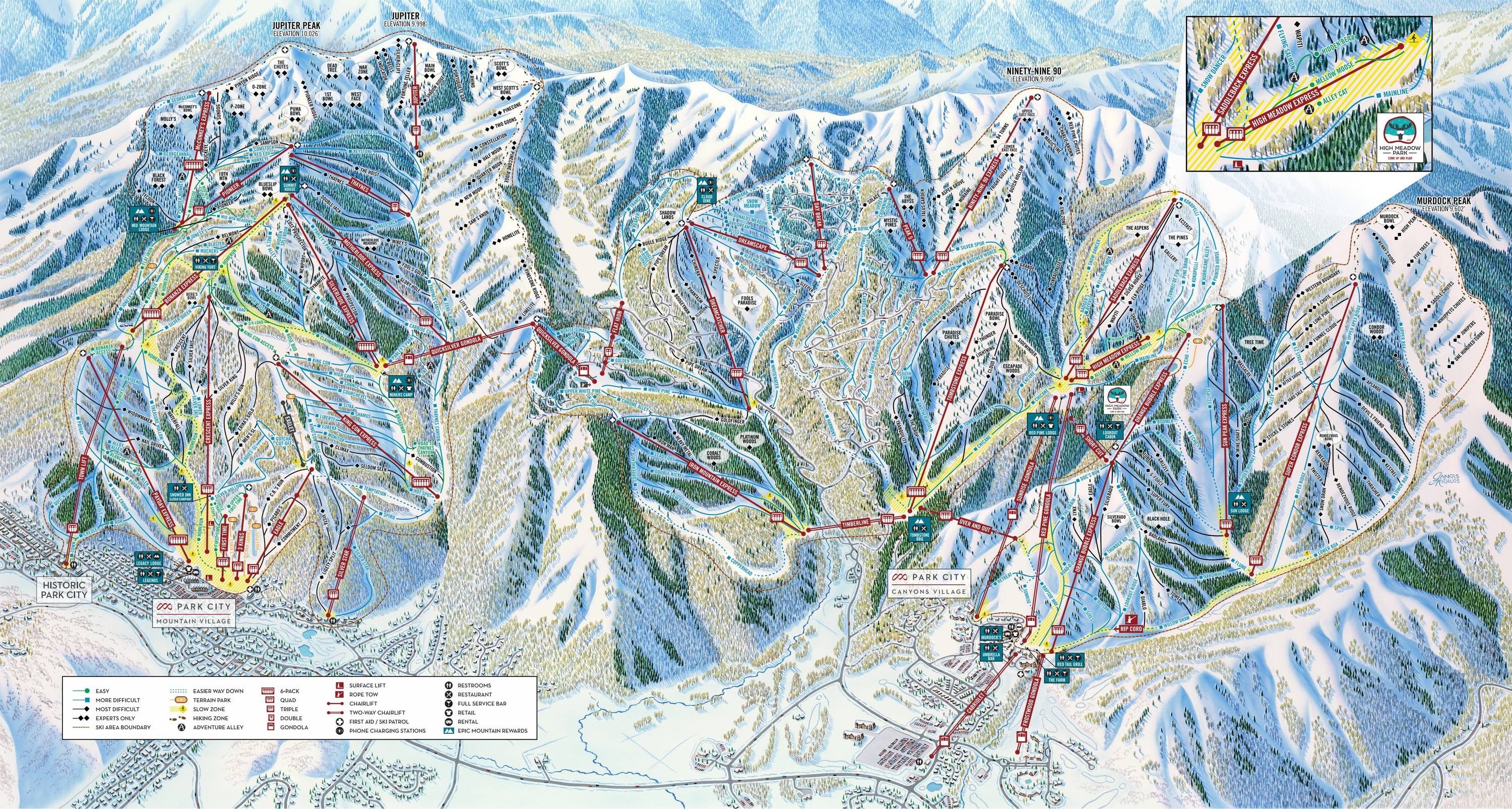 Park City trail map
