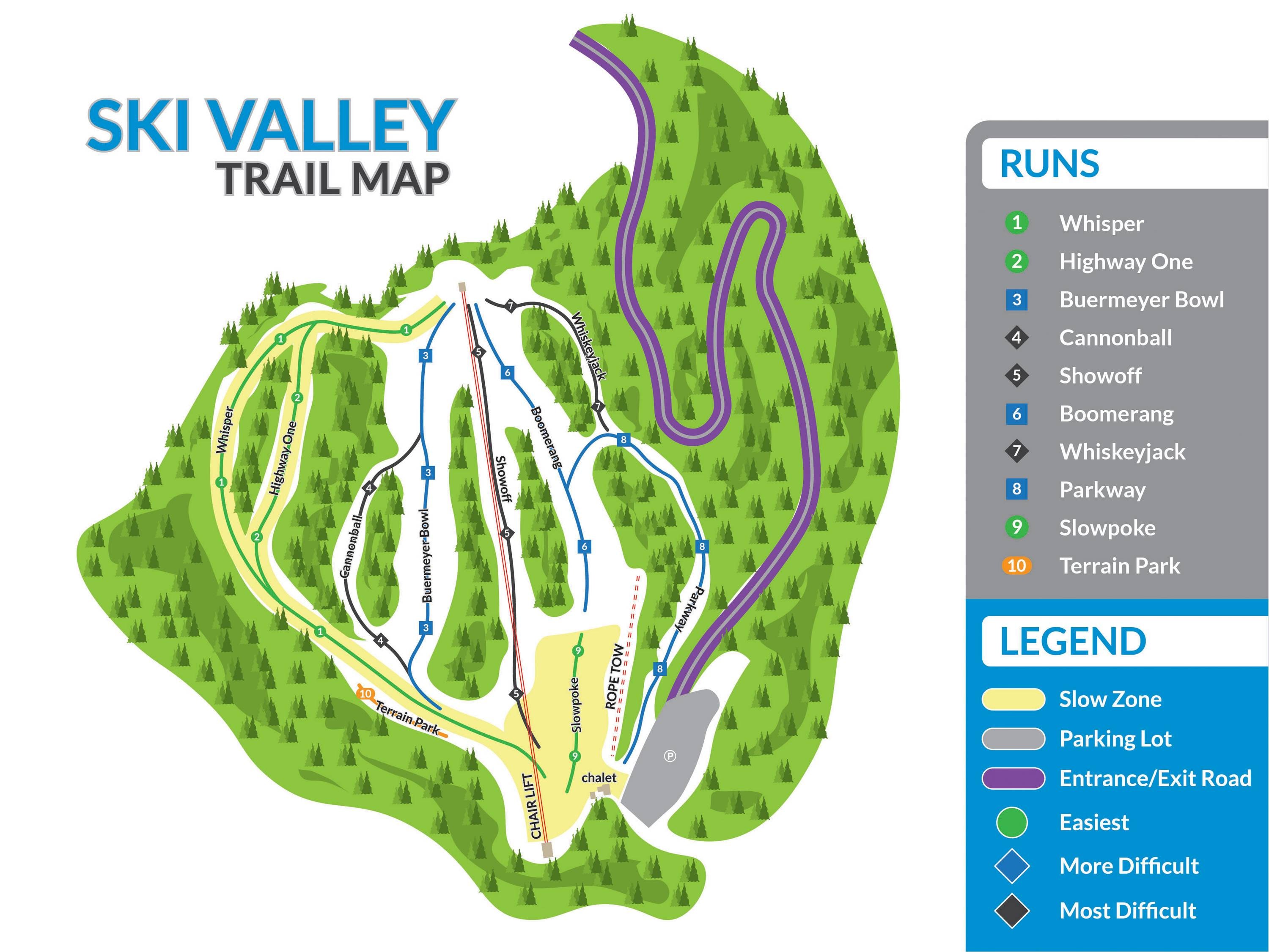 Minnedosa Ski Valley trail map