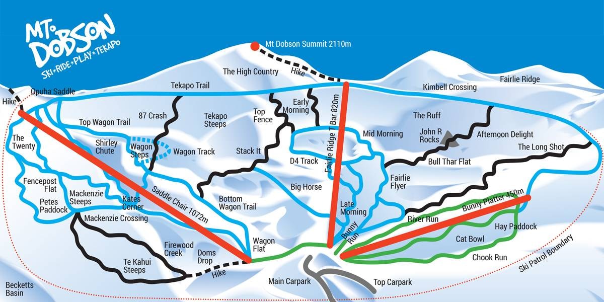 Mt. Dobson trail map