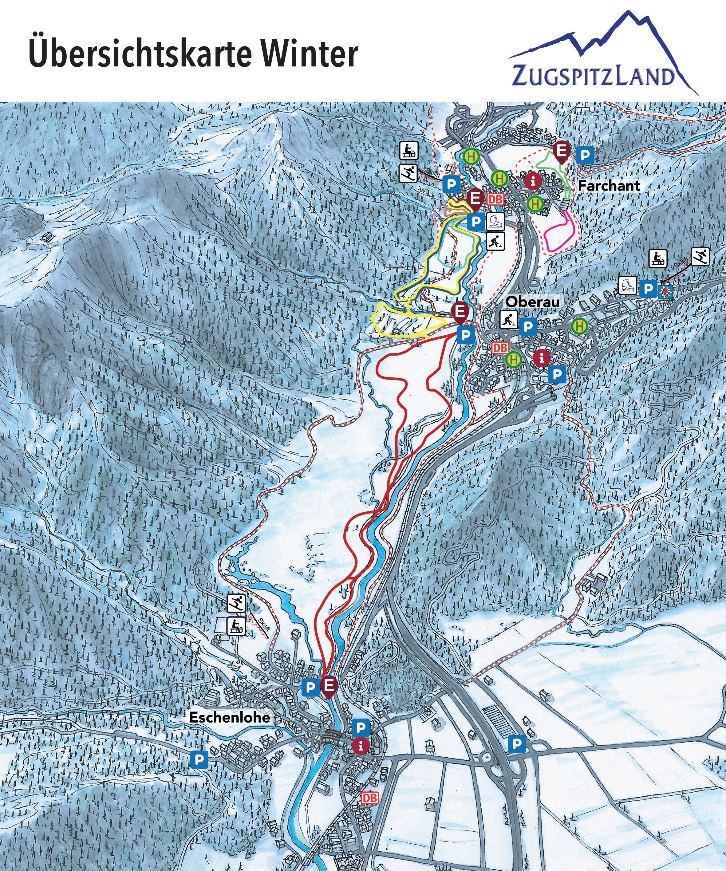 Am Ried – Farchant trail map