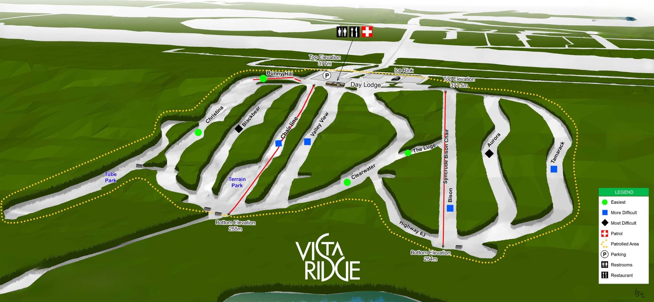 Vista Ridge trail map