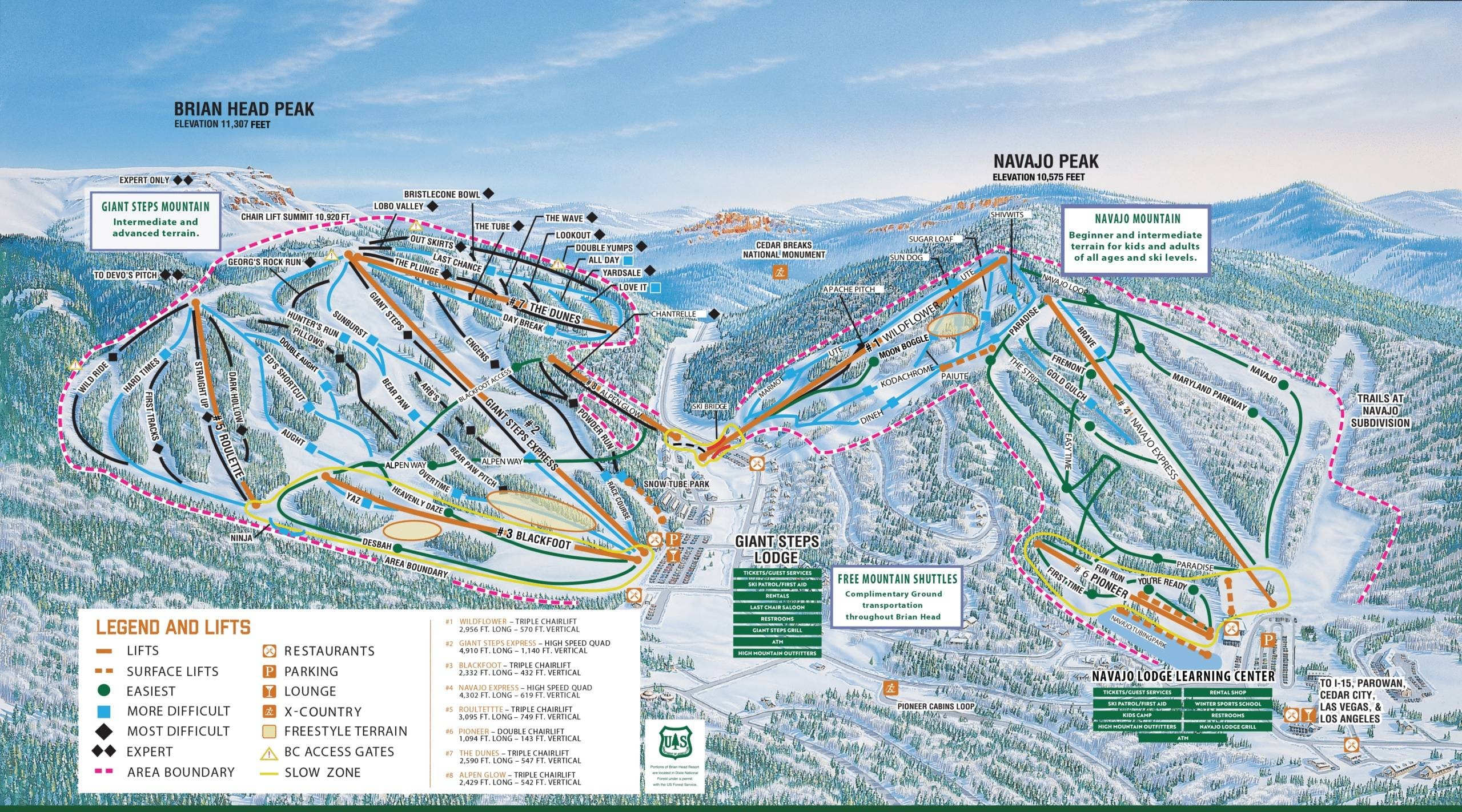 Brian Head trail map