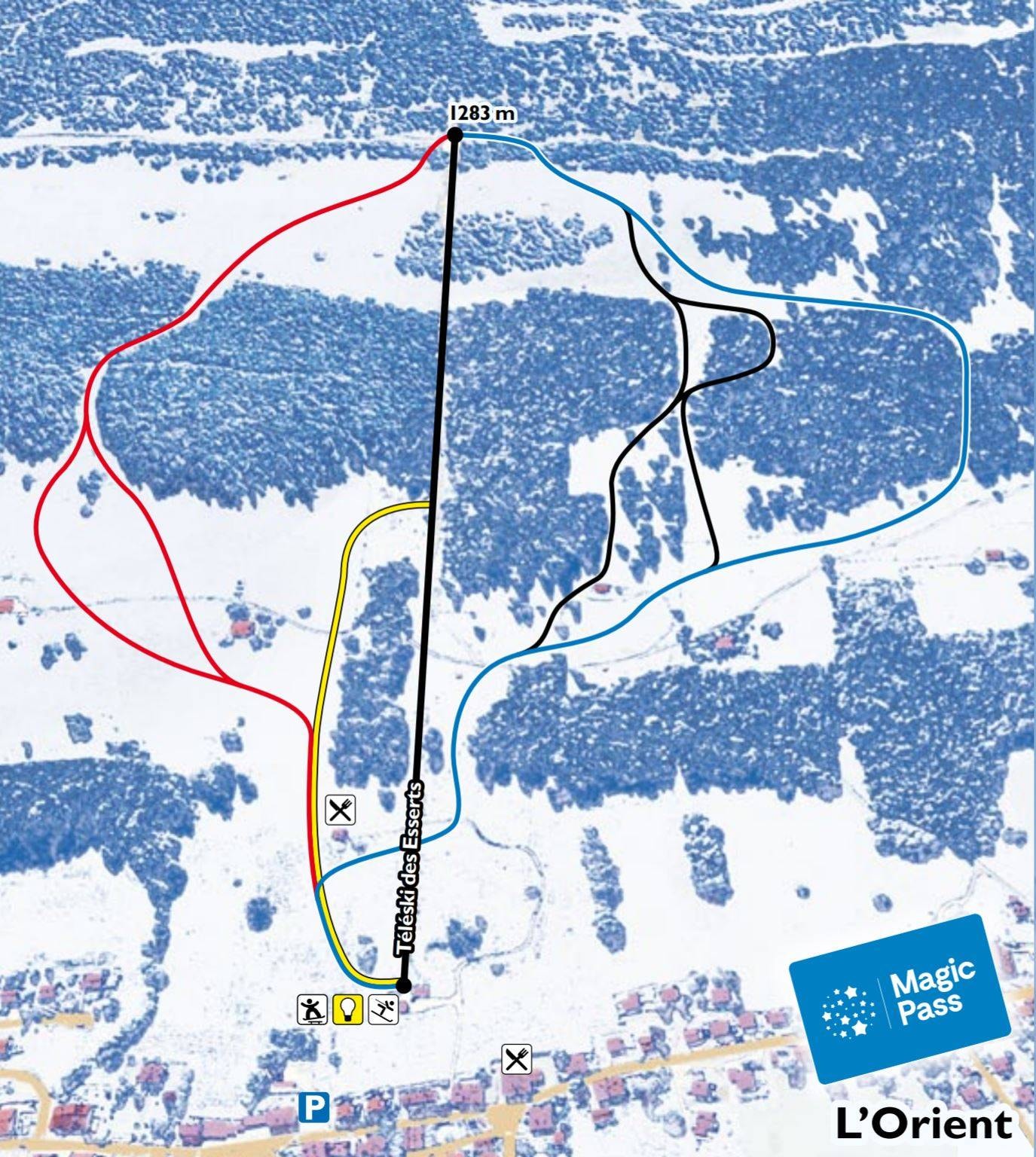 L'Orient trail map
