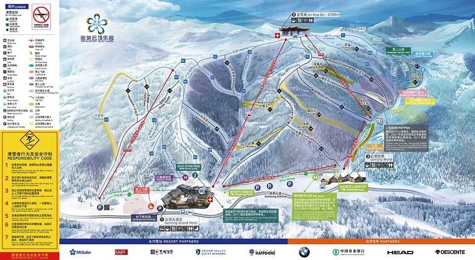Genting Resort Secret Garden trail map