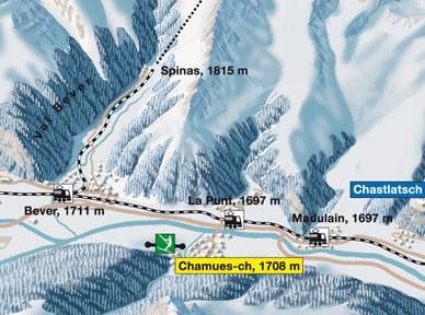 Müsella – La Punt trail map