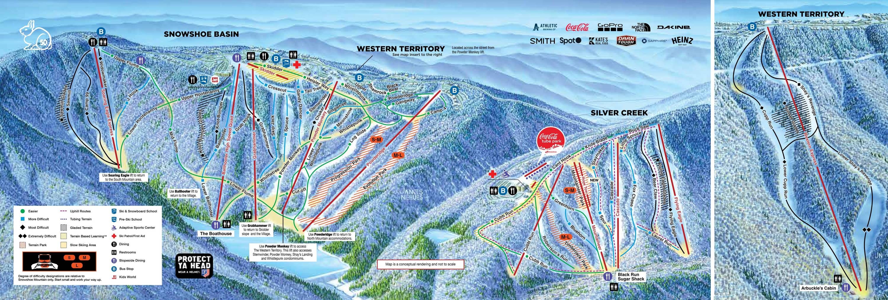 Snowshoe Mountain trail map