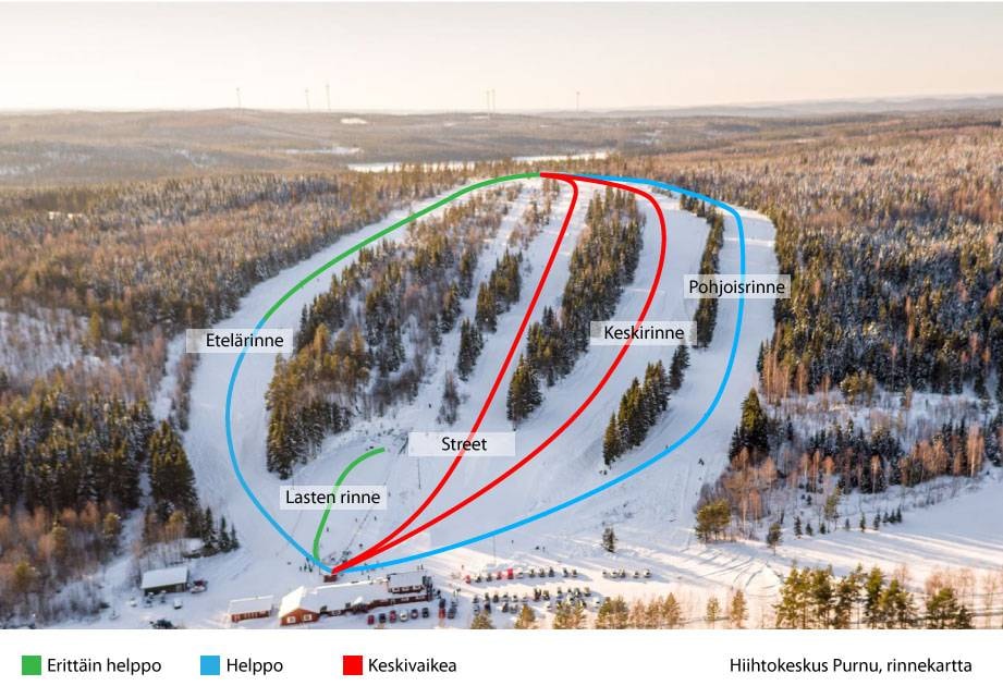 Purnuvuori trail map