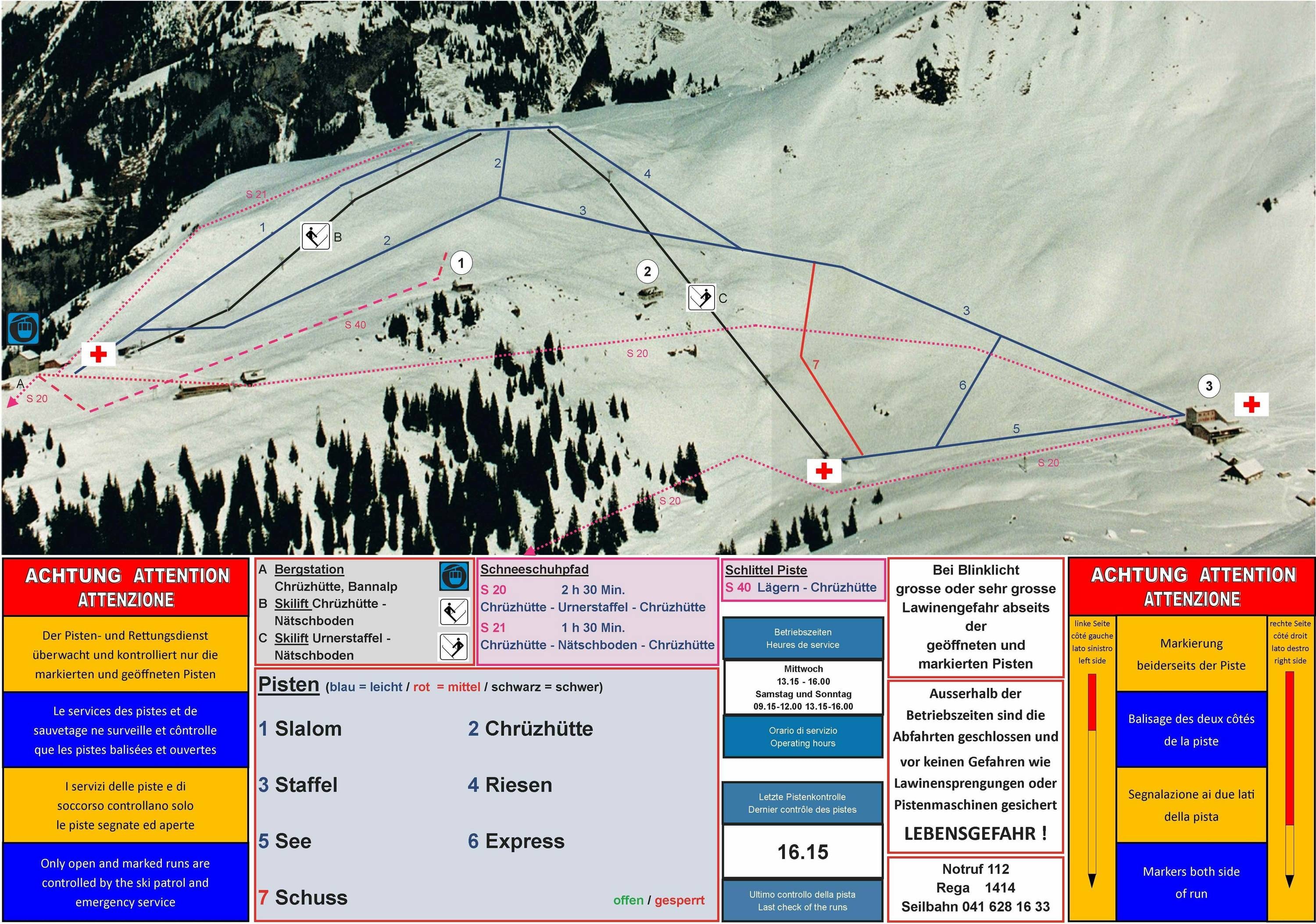 Bannalp – Oberrickenbach trail map