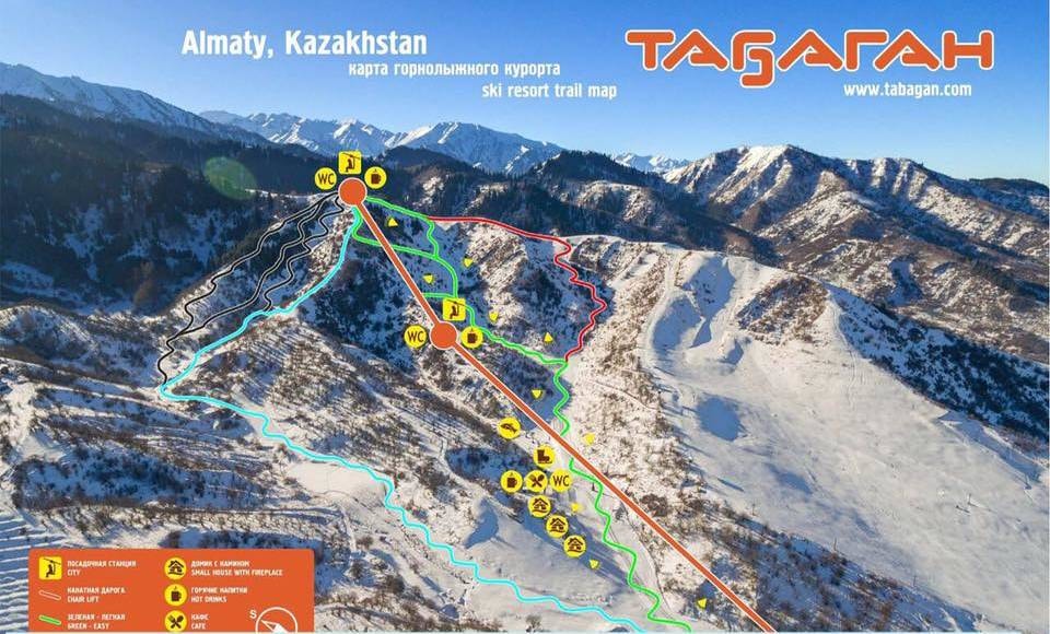Tabagan trail map