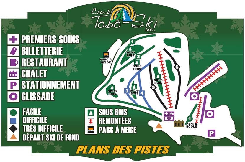 Tobo-Ski trail map