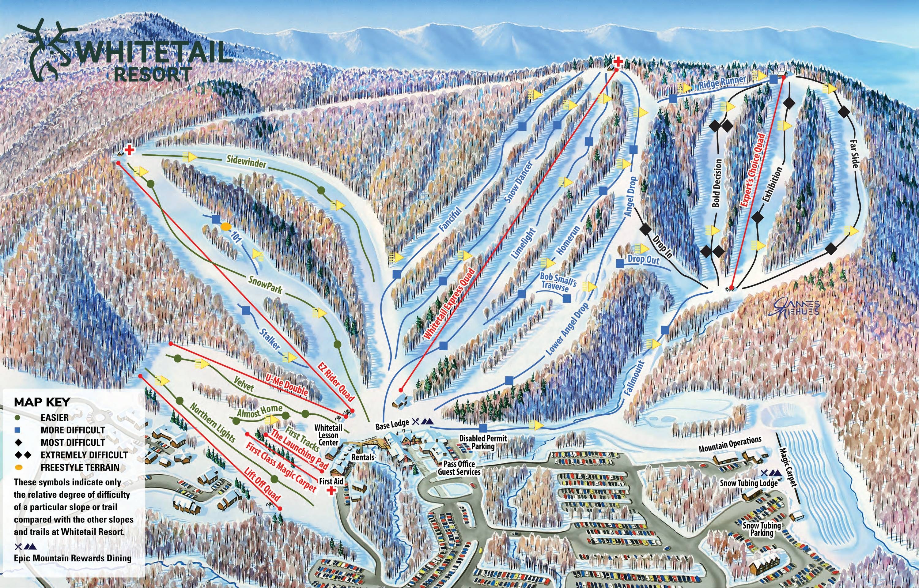 Whitetail trail map