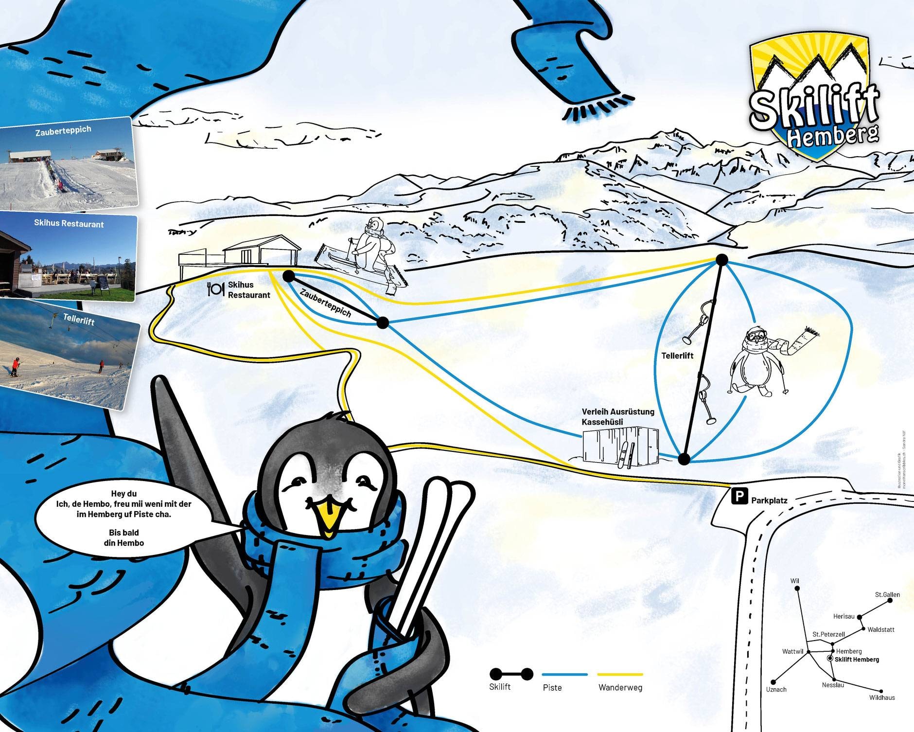 Hemberg trail map