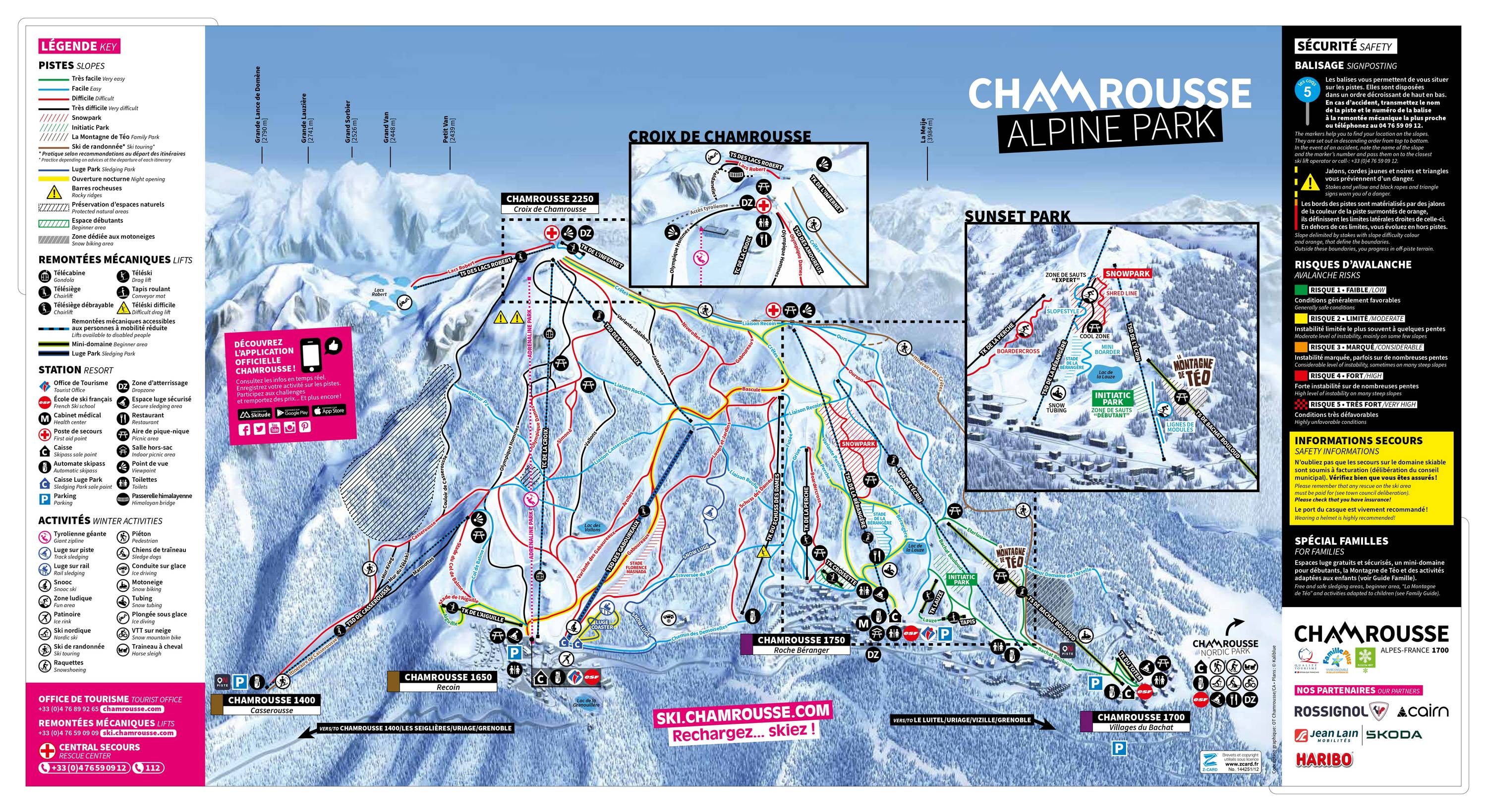 Chamrousse trail map