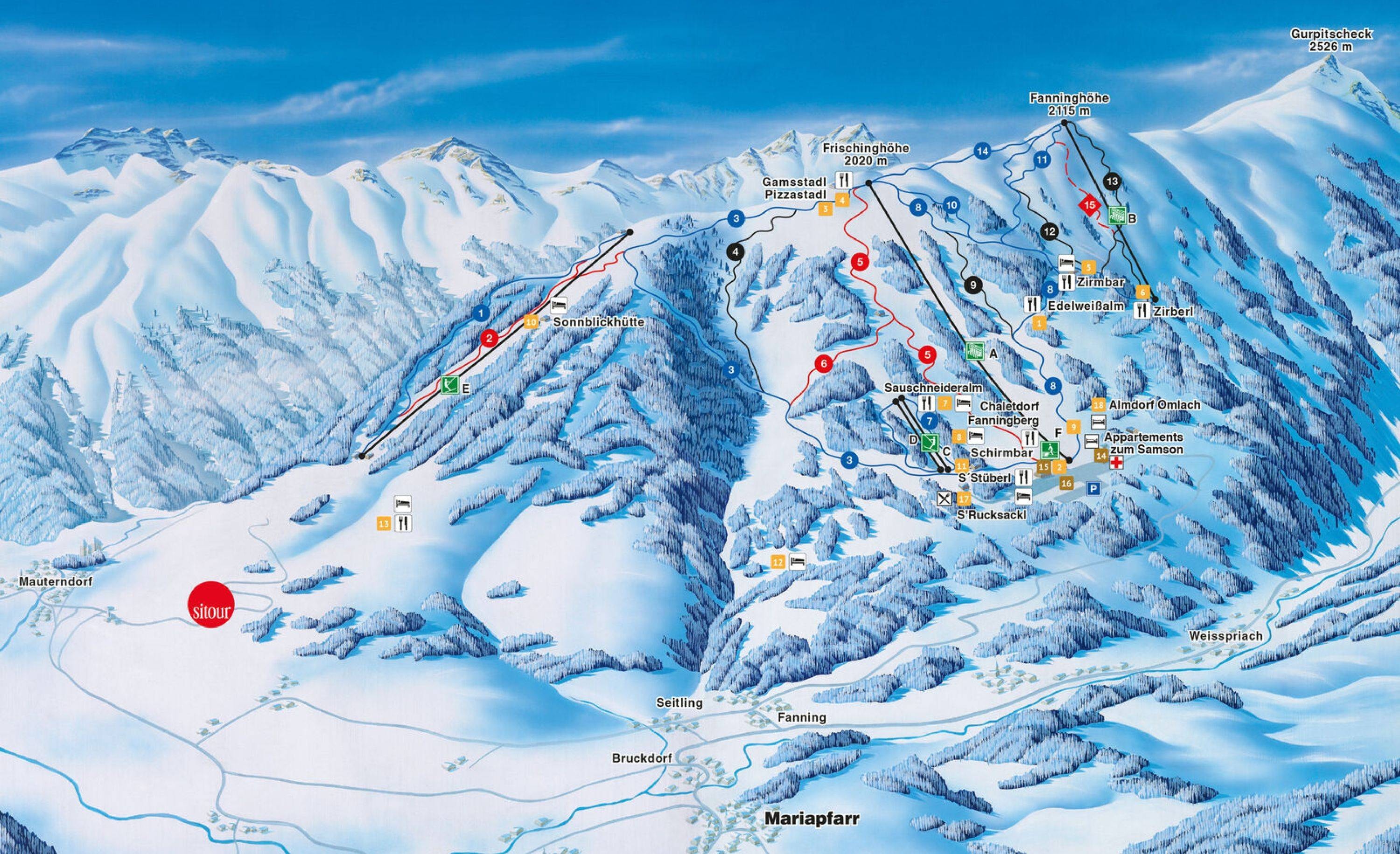 Fanningberg trail map