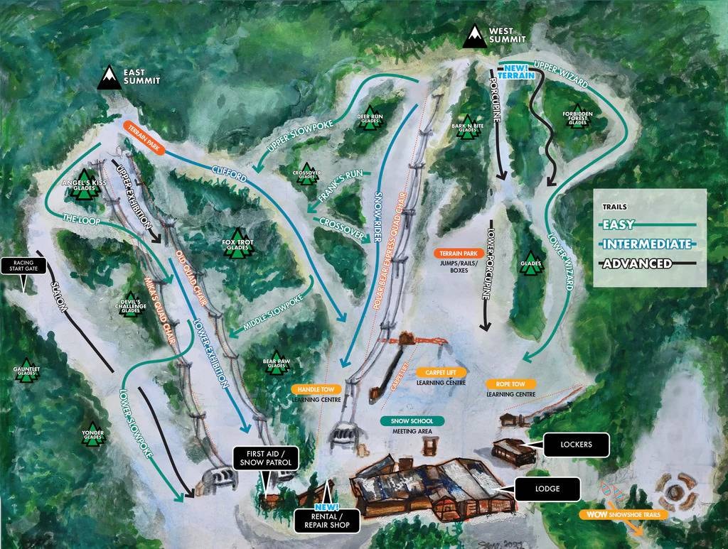 Mount Pakenham trail map