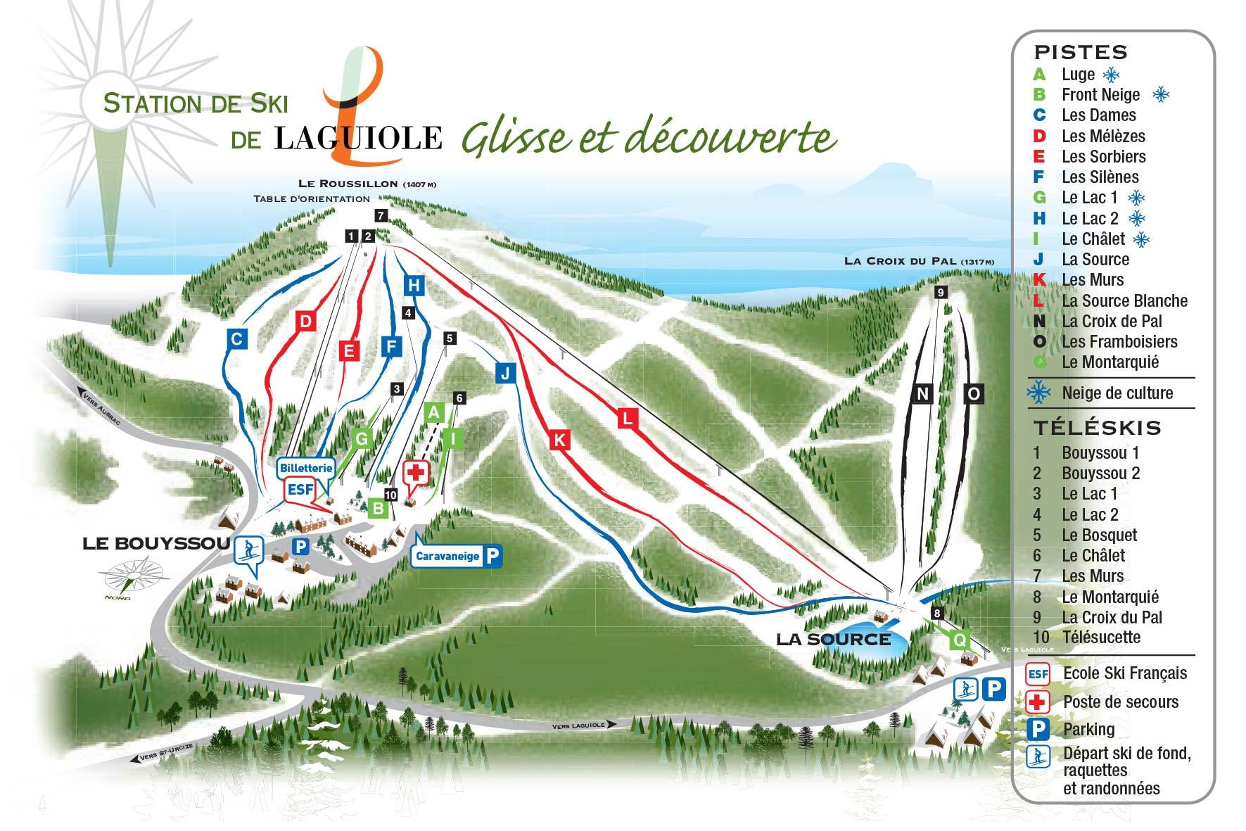 Laguiole trail map