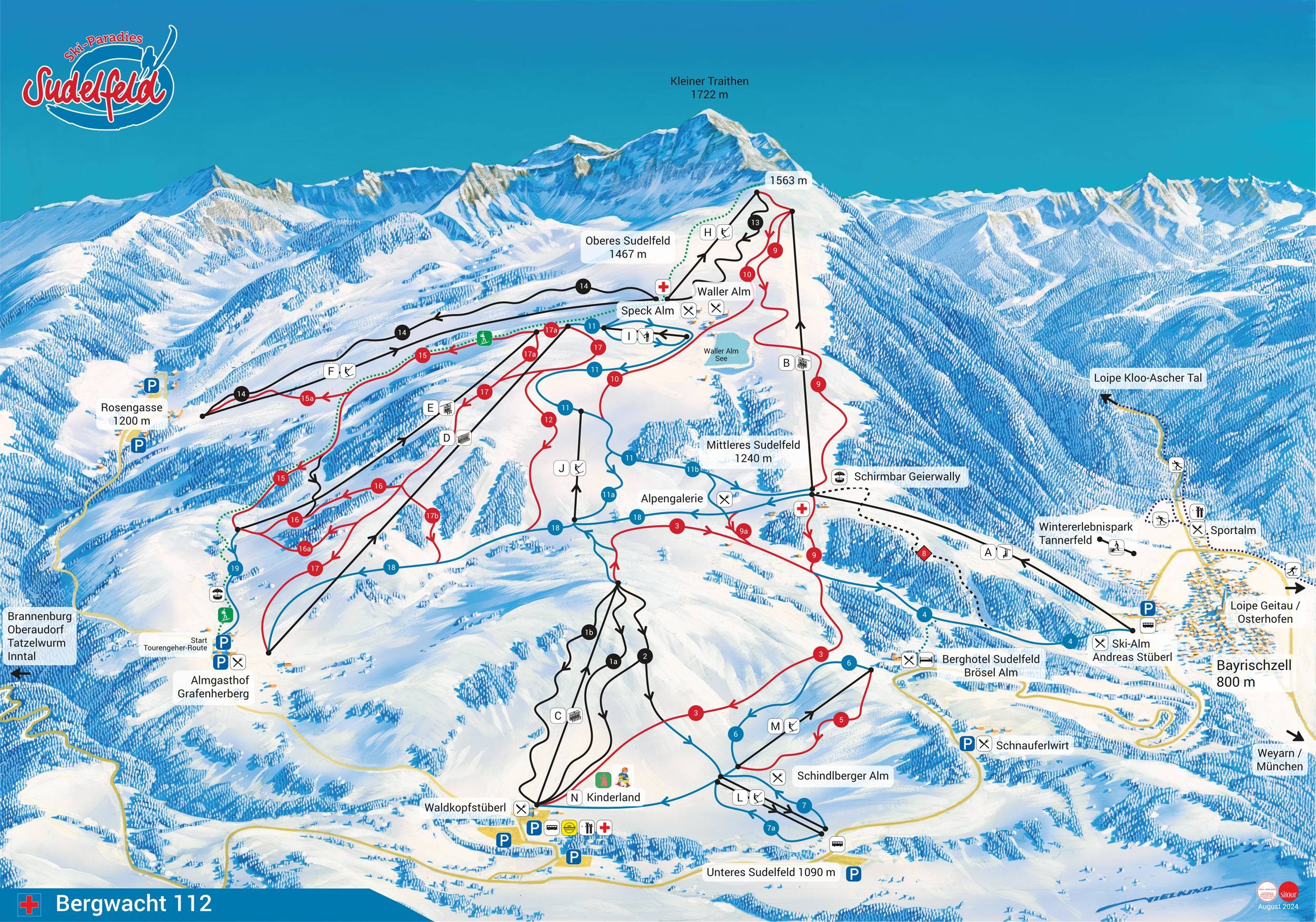 Sudelfeld – Bayrischzell trail map