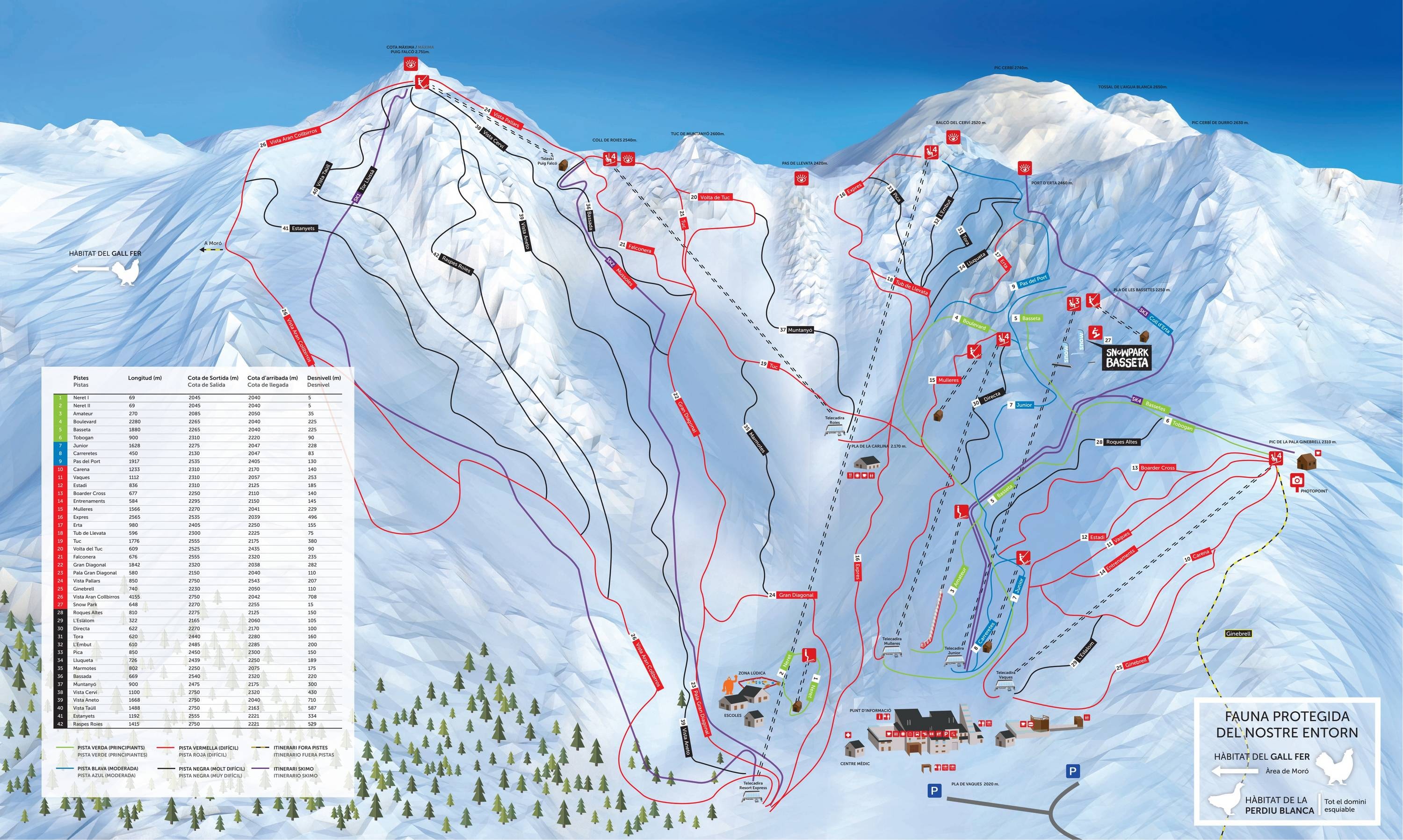 Boí Taüll trail map