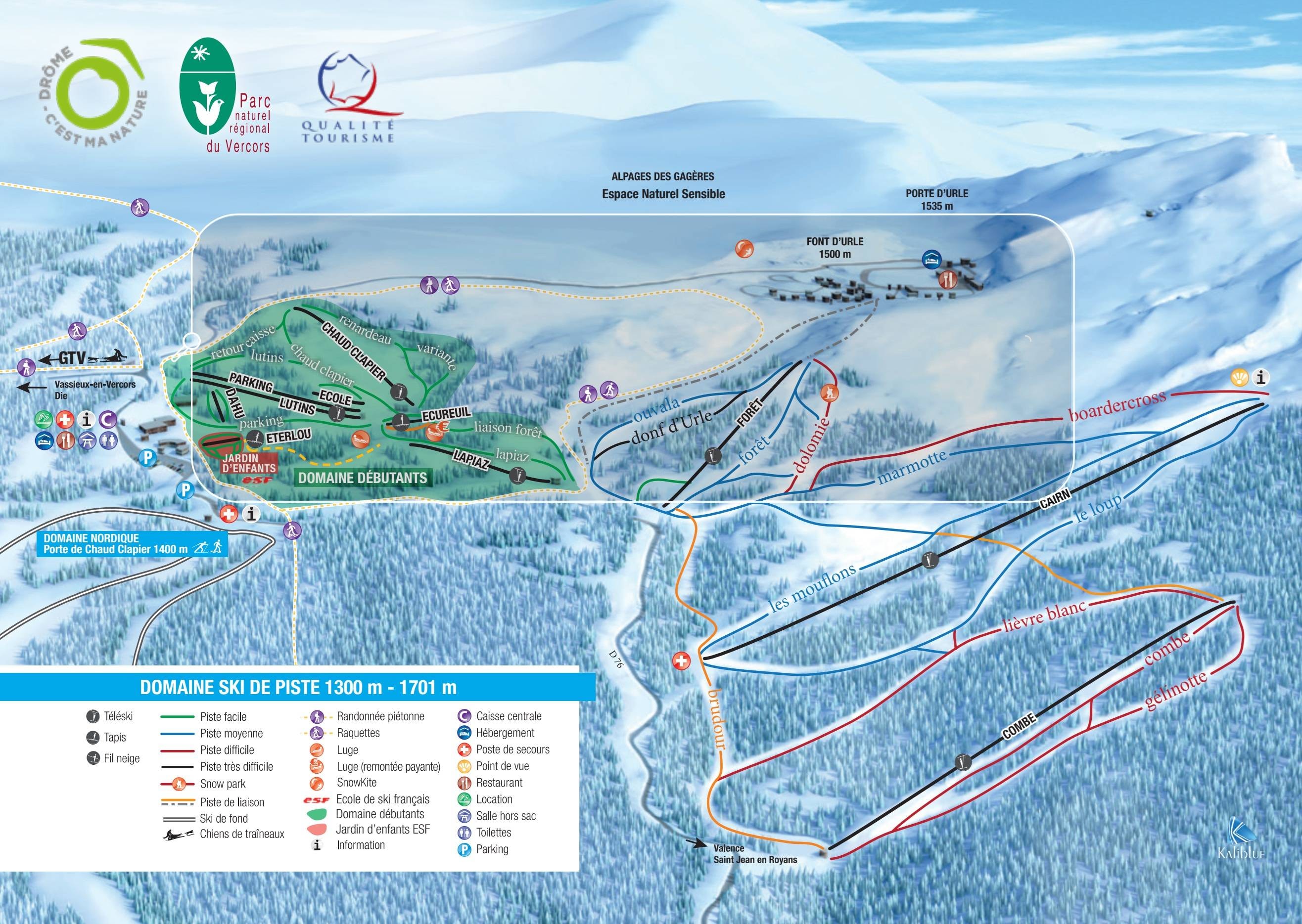 Font d'Urle – Chaud Clapier trail map