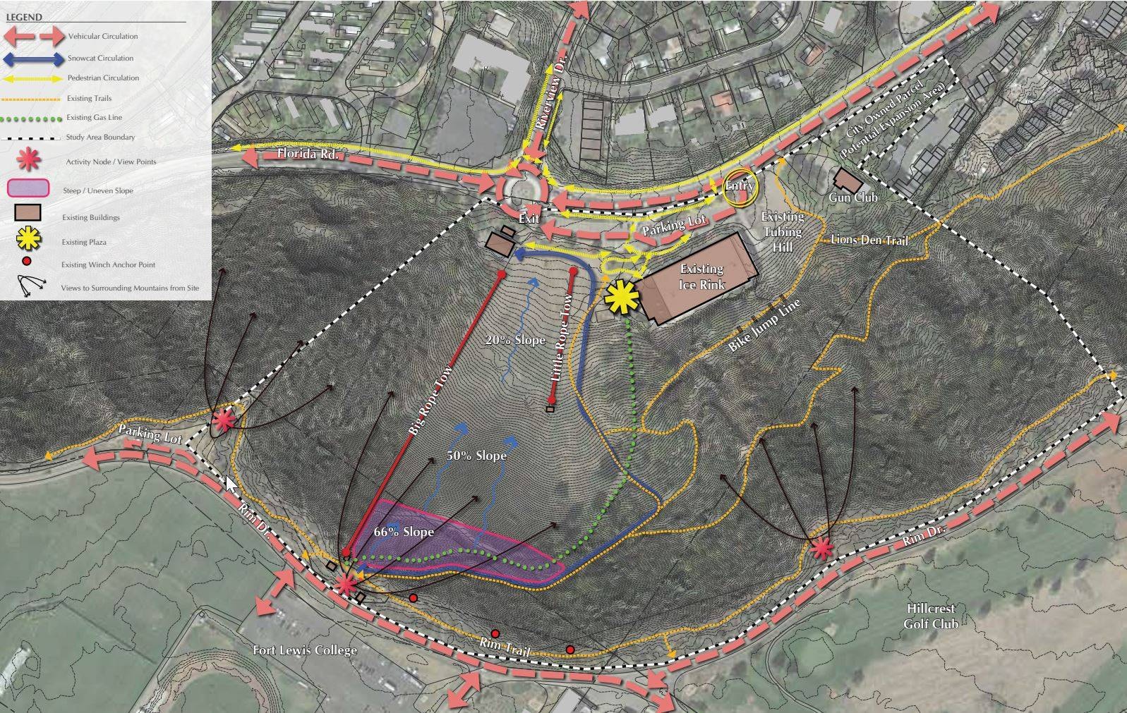 Chapman Hill – Durango trail map