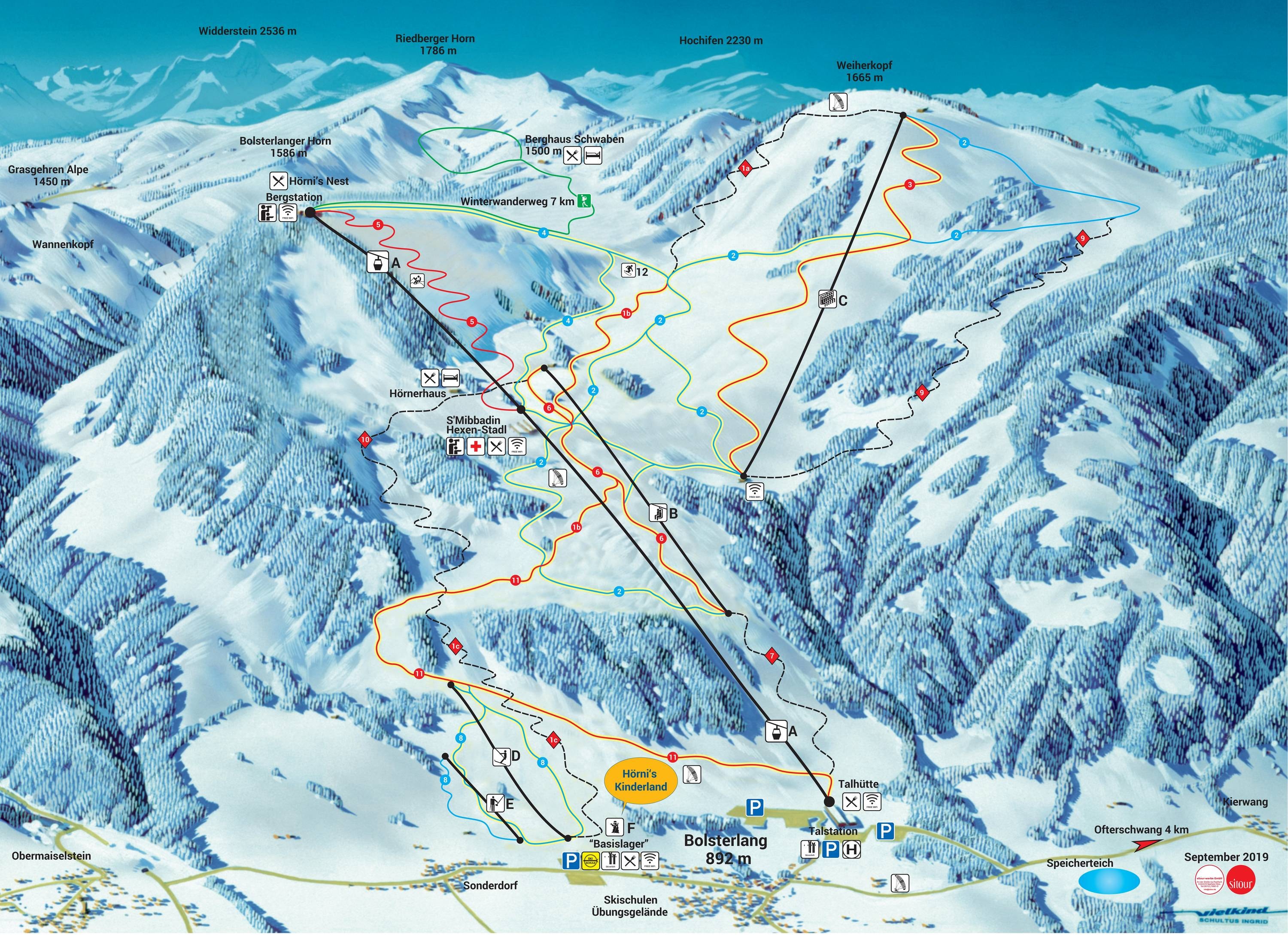 Hörnerbahn – Bolsterlang trail map