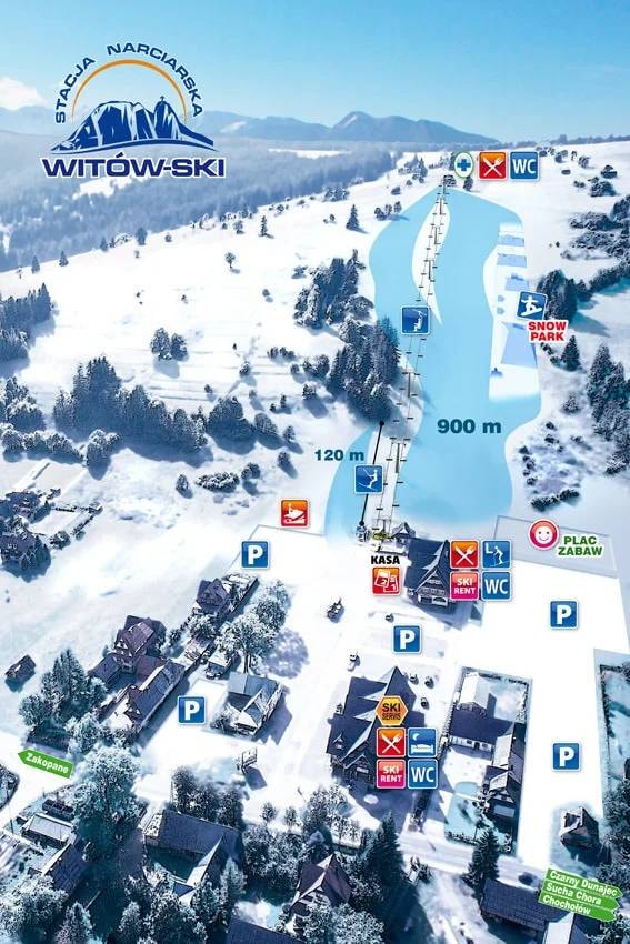 Witów trail map