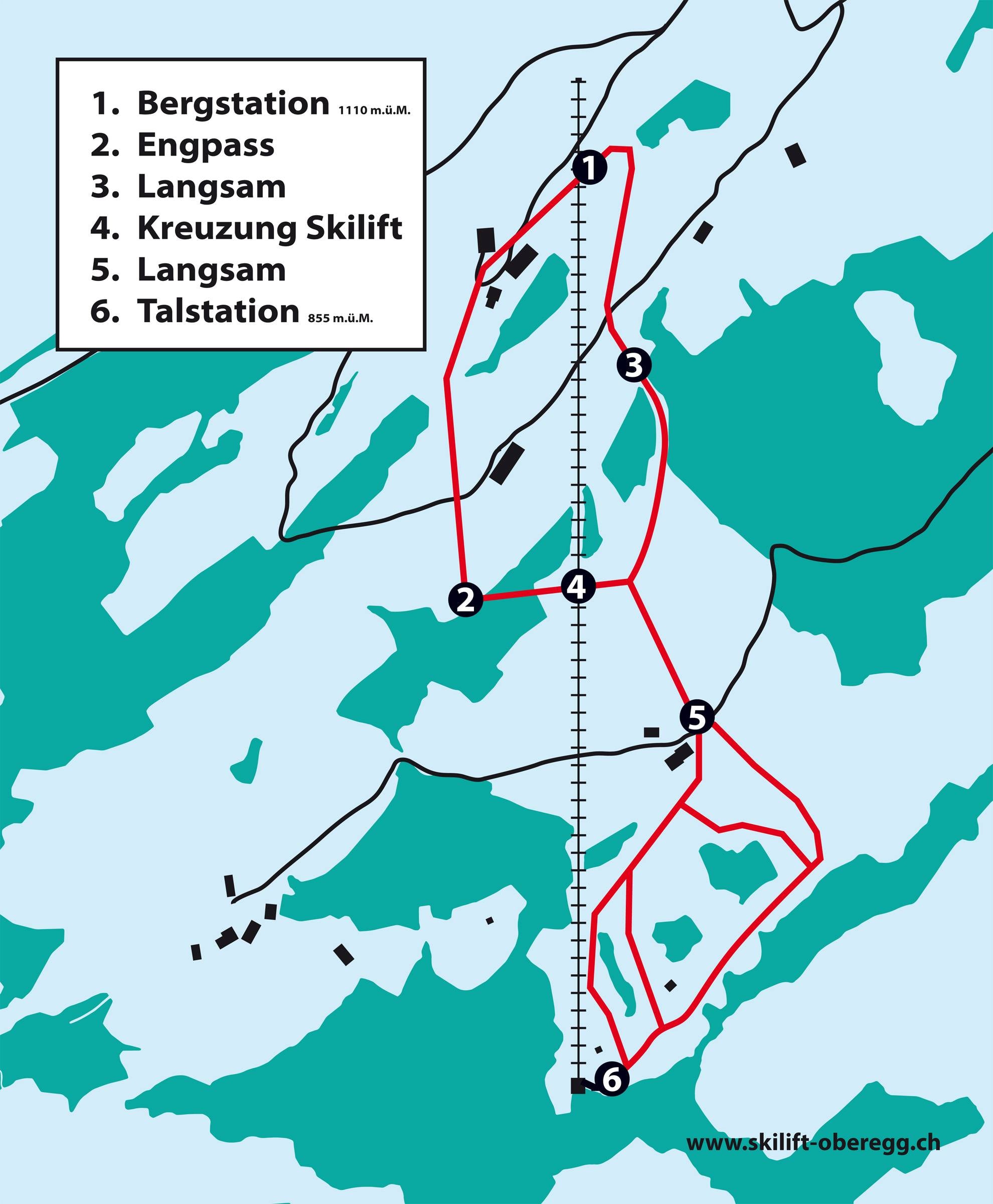 Oberegg – St. Anton trail map