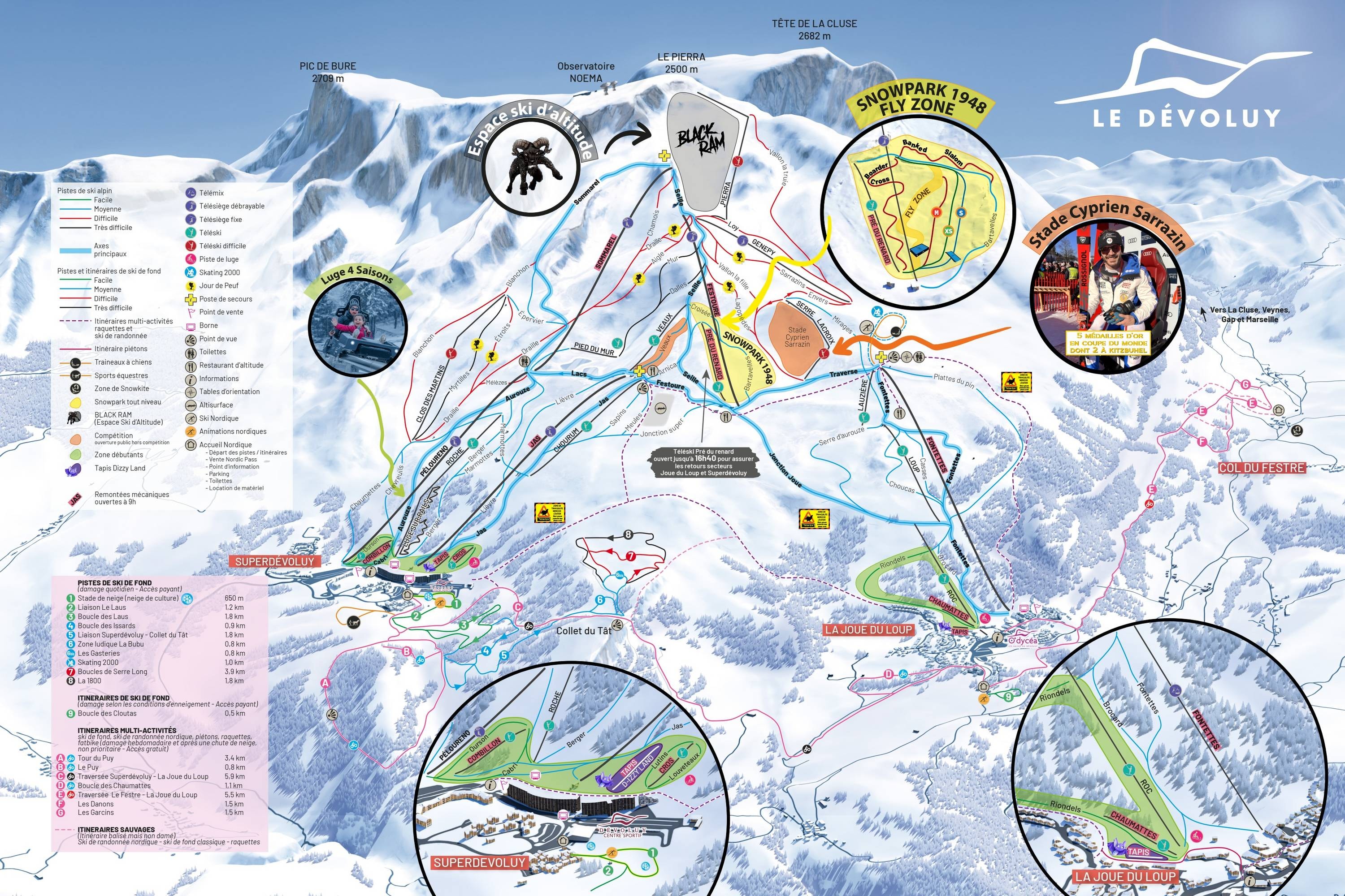 Dévoluy – Superdévoluy/La Joue du Loup trail map