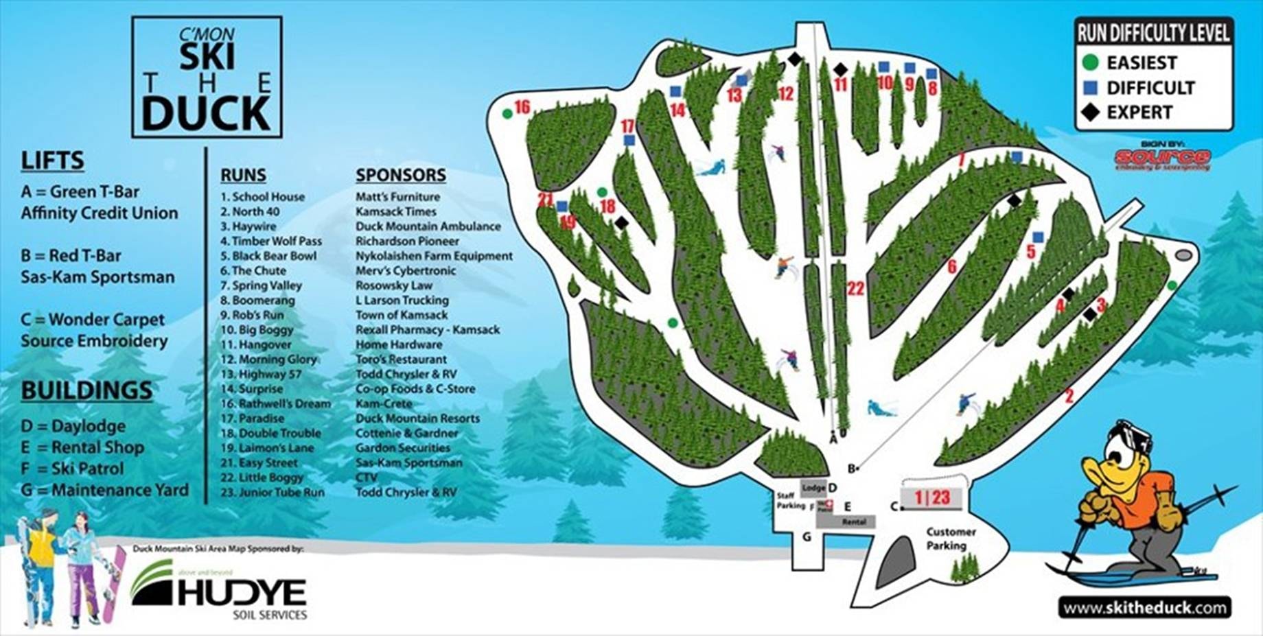 Duck Mountain – Kamsack trail map
