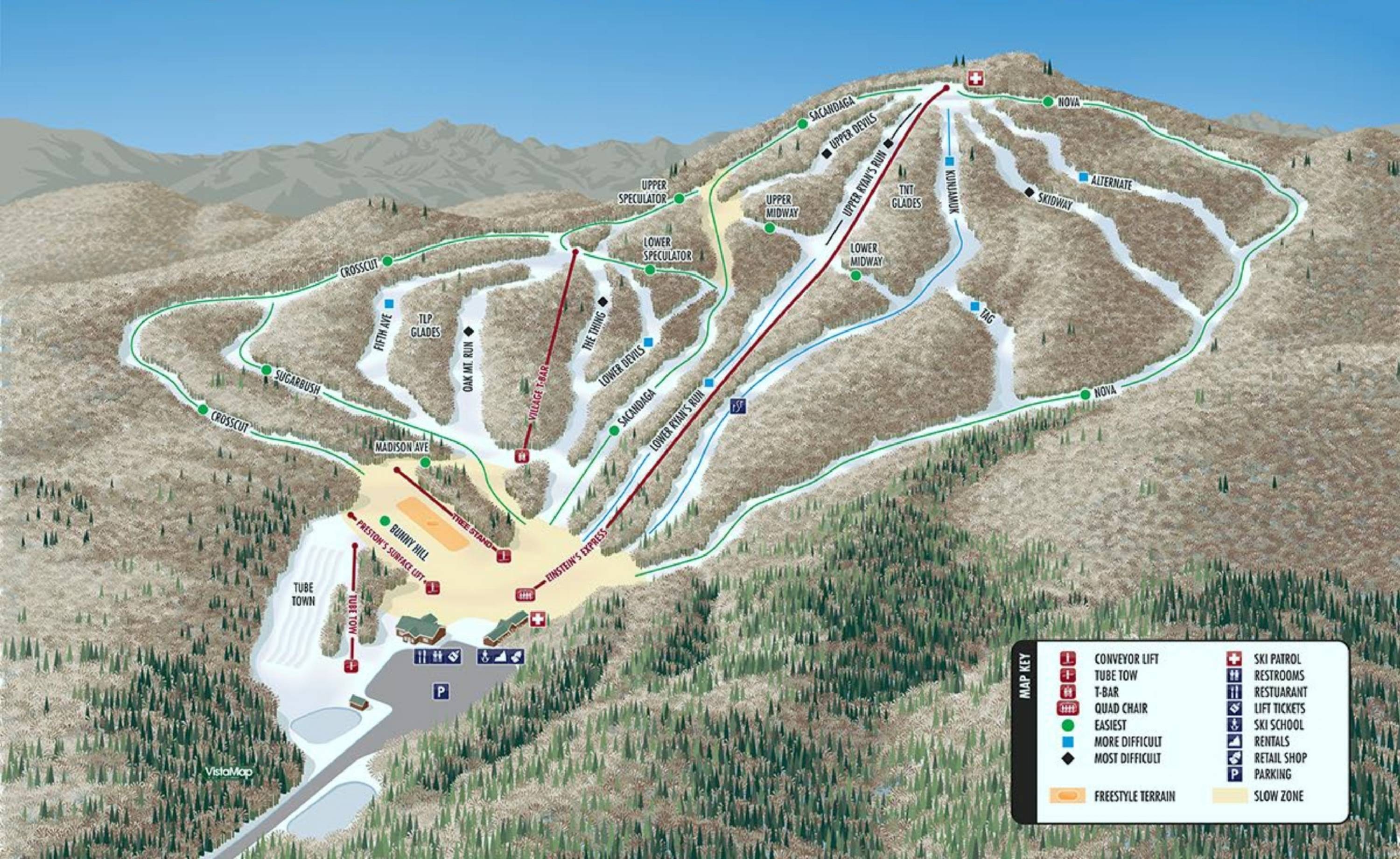 Oak Mountain trail map