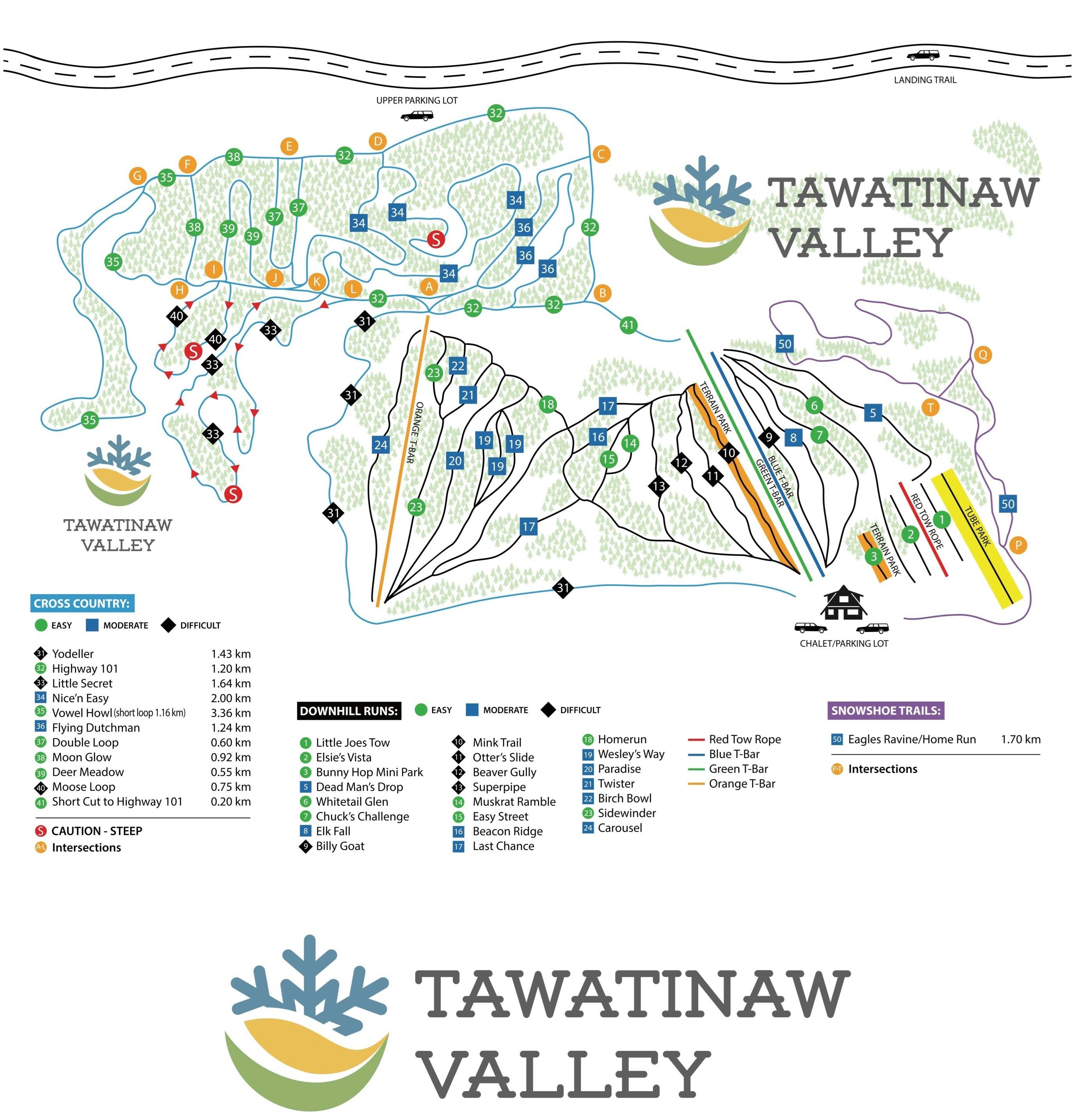 Tawatinaw Valley trail map