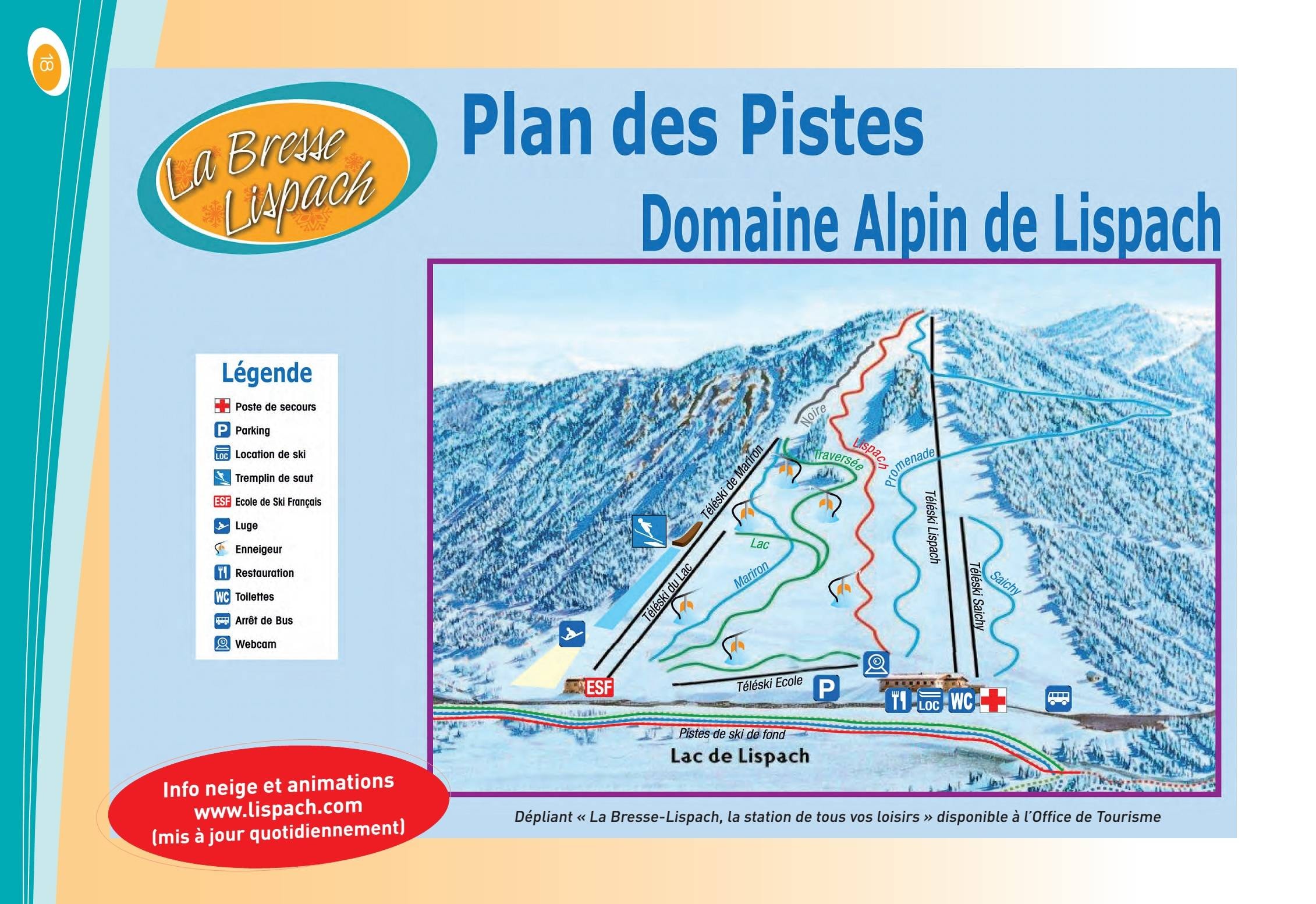 Lispach – La Bresse trail map
