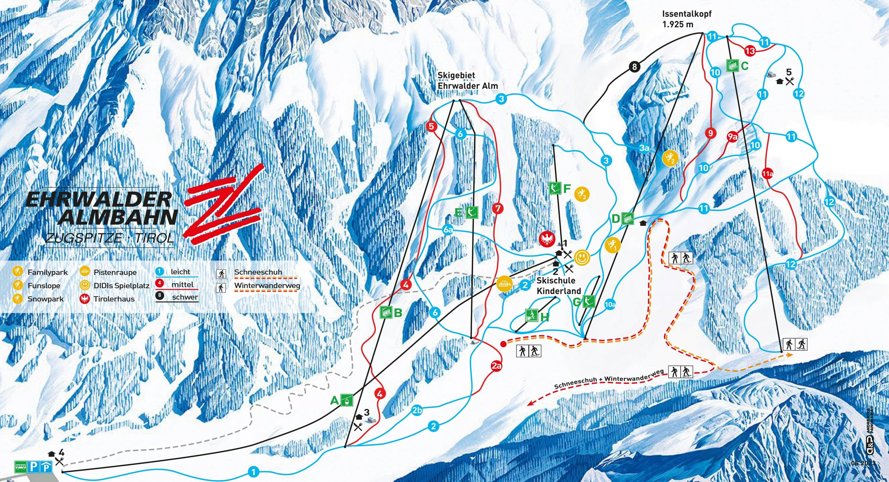 Ehrwalder Alm – Ehrwald trail map