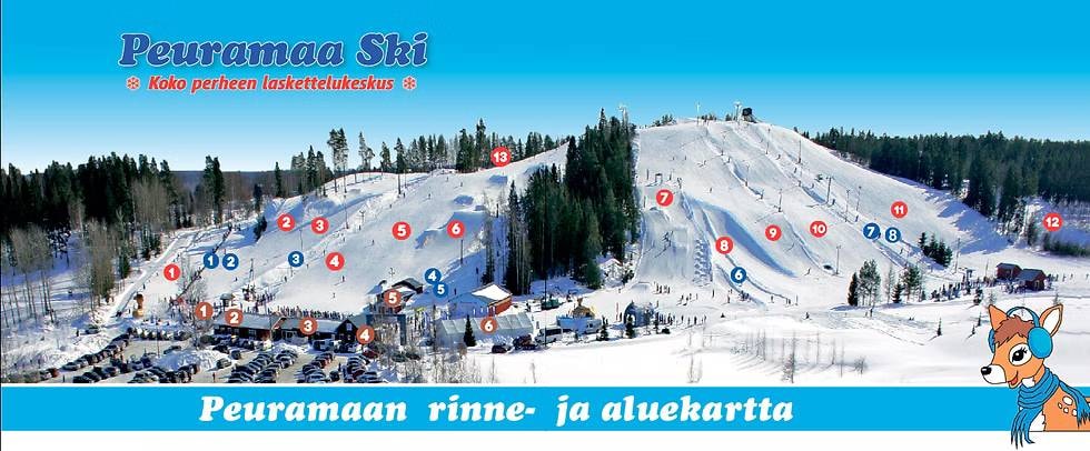 Peuramaa trail map