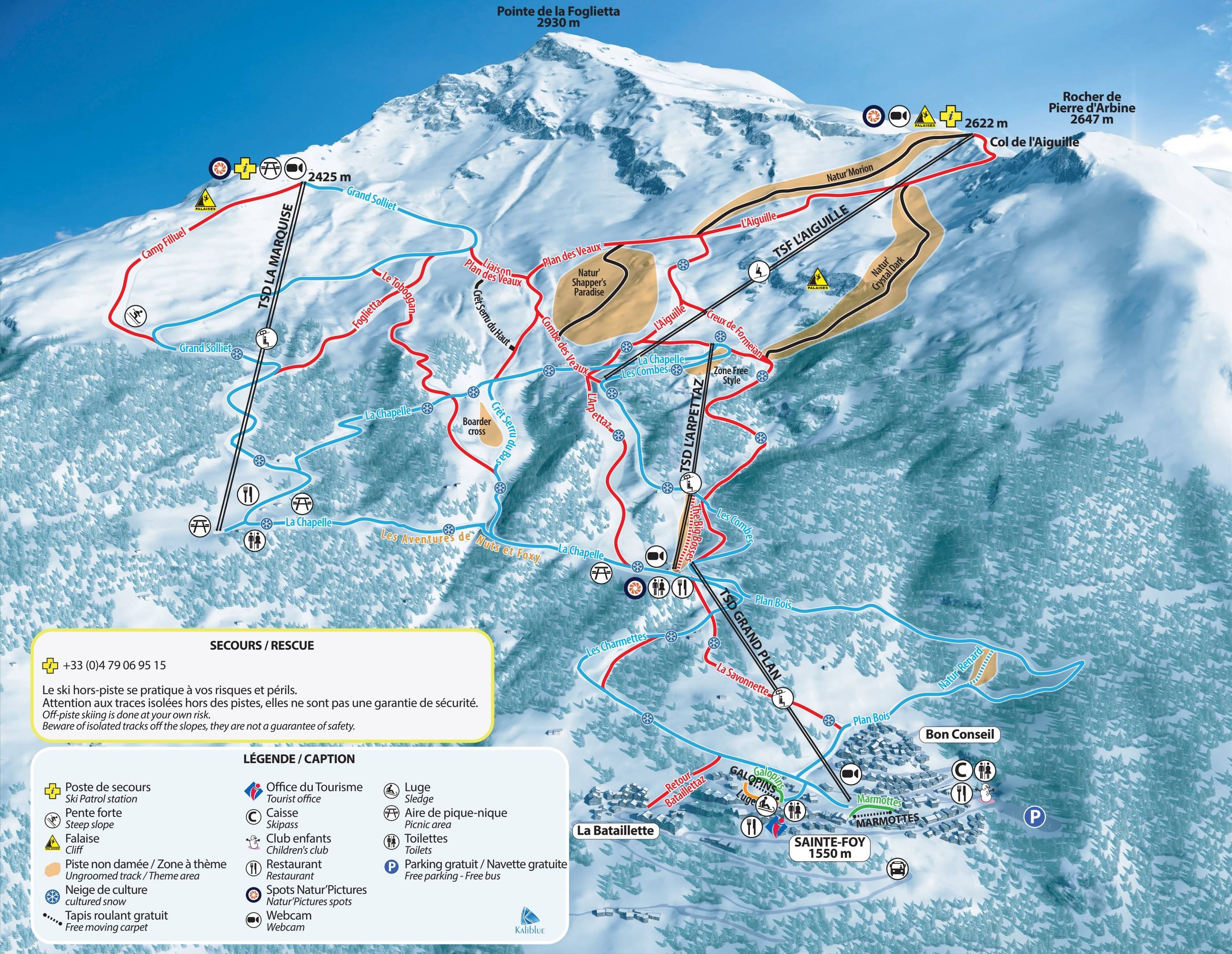 Sainte-Foy-Tarentaise trail map