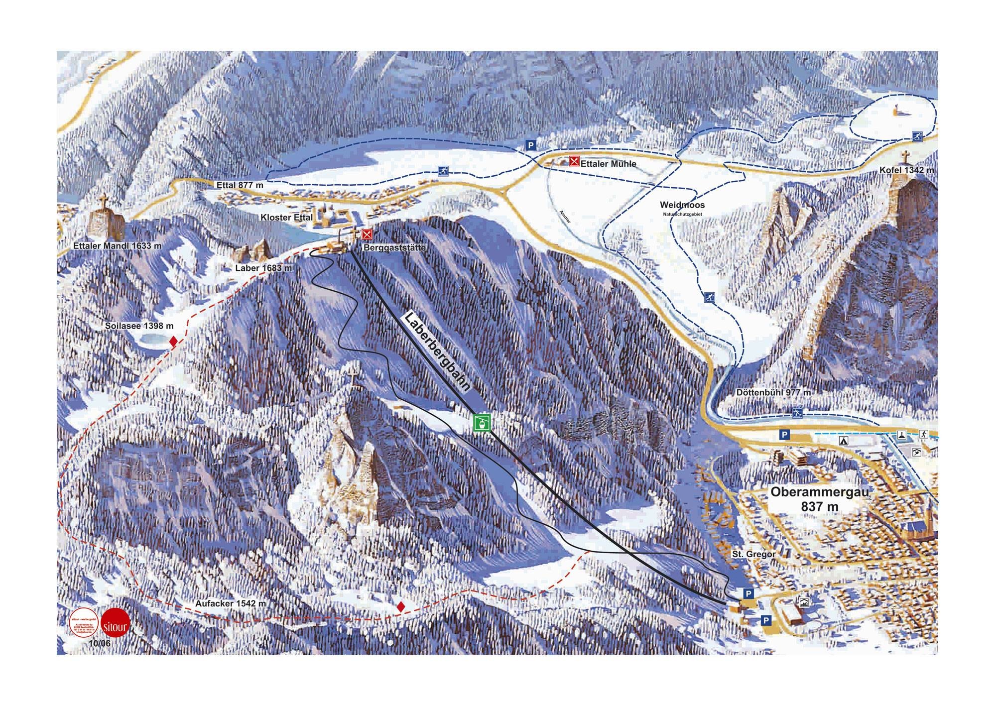 Laber – Oberammergau trail map