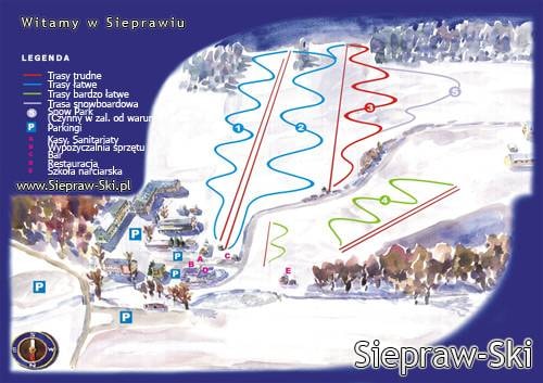 Siepraw trail map