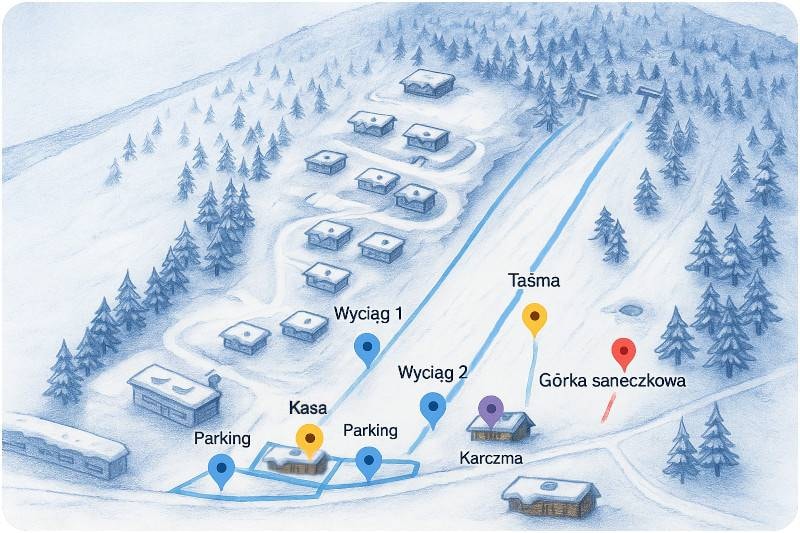 Stok Karpatka trail map