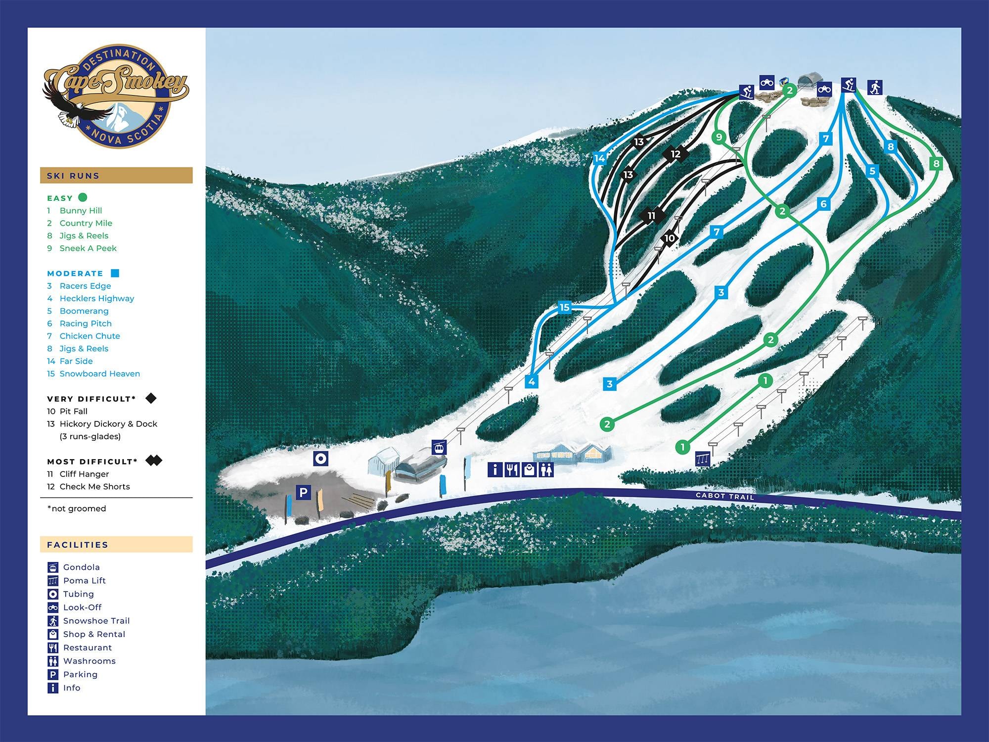 Cape Smokey trail map