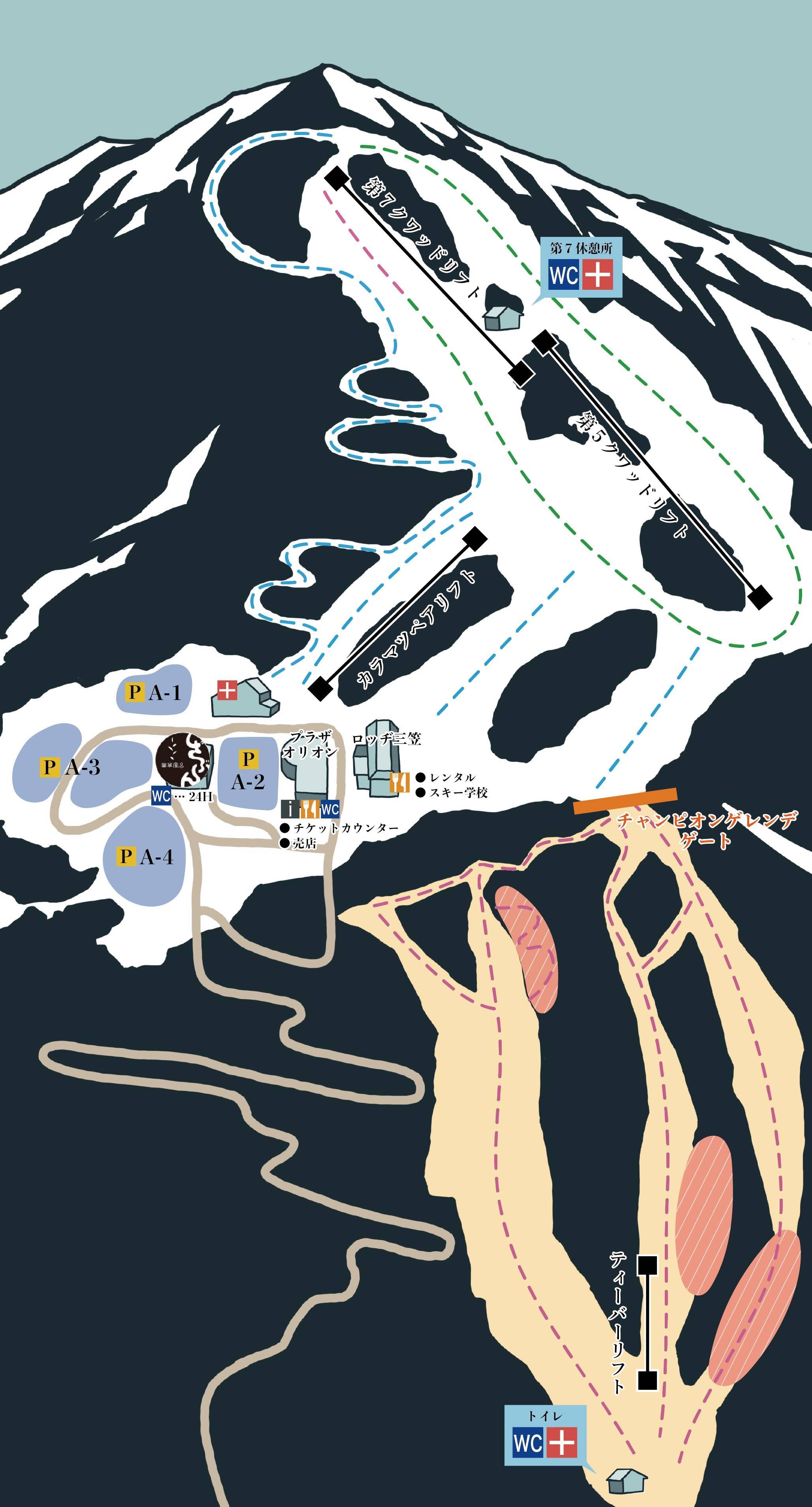 Ontake trail map